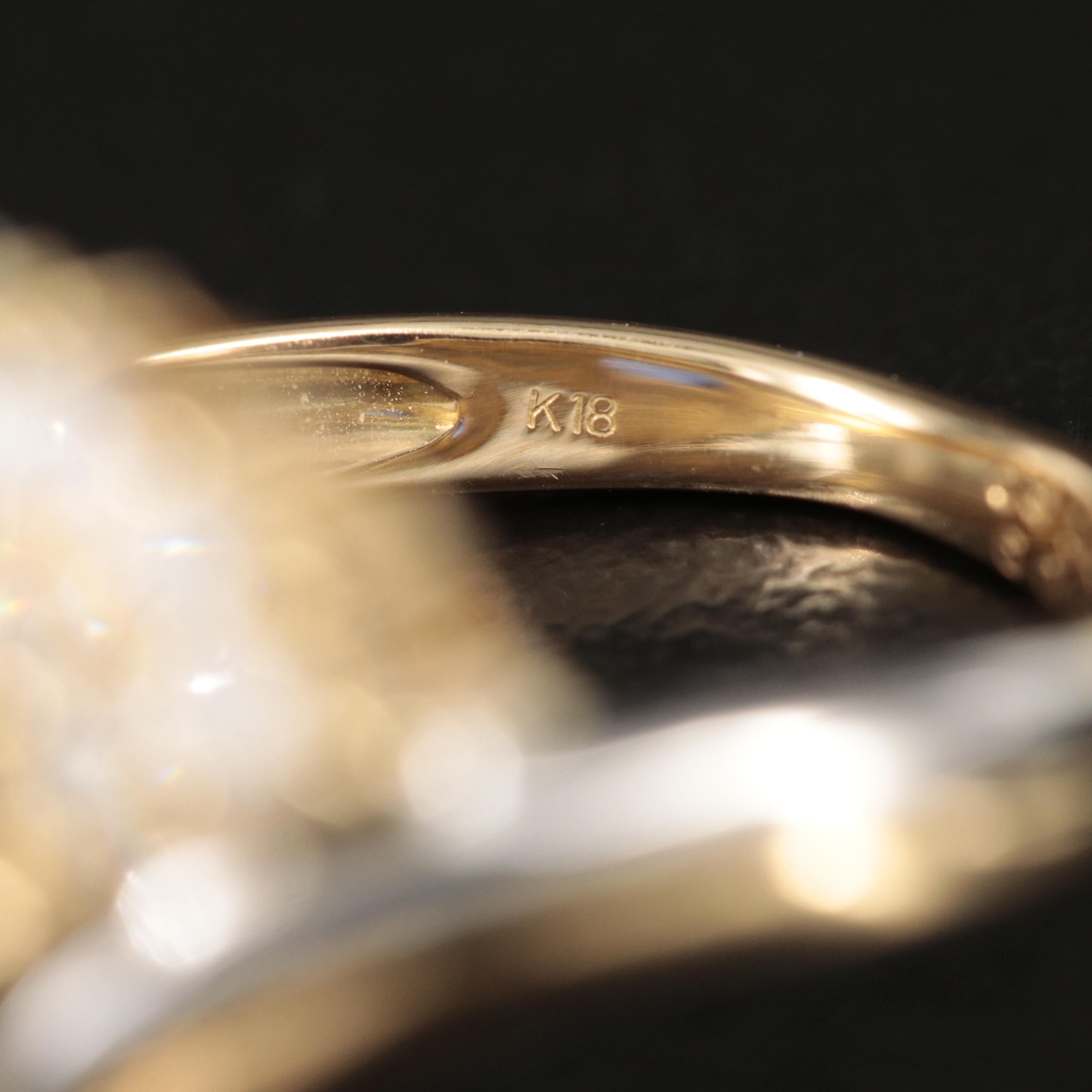 18K Sapphire and Diamond Ring