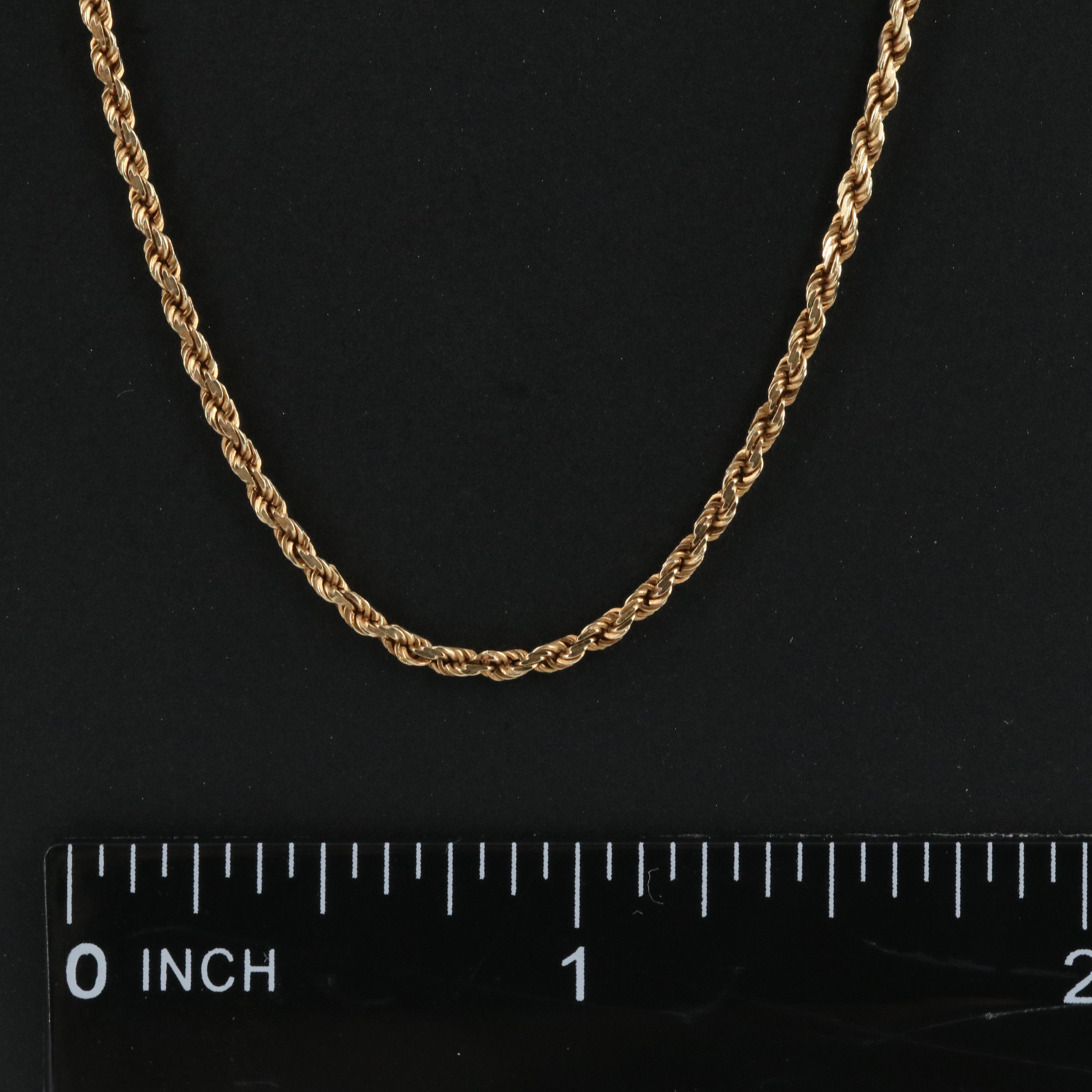 14K French Rope Chain Necklace