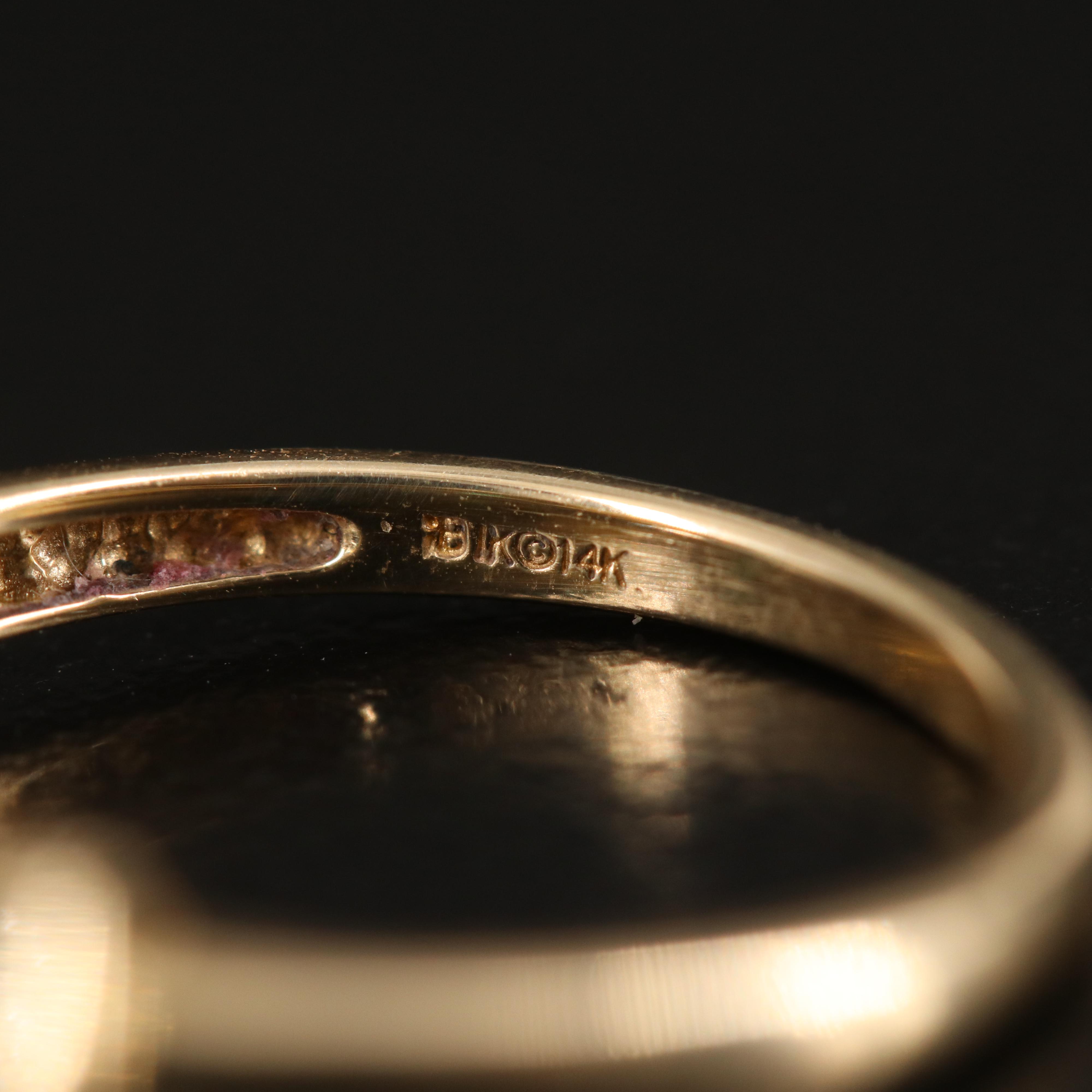 14K Pearl Ring with Emerald and Diamond Accents