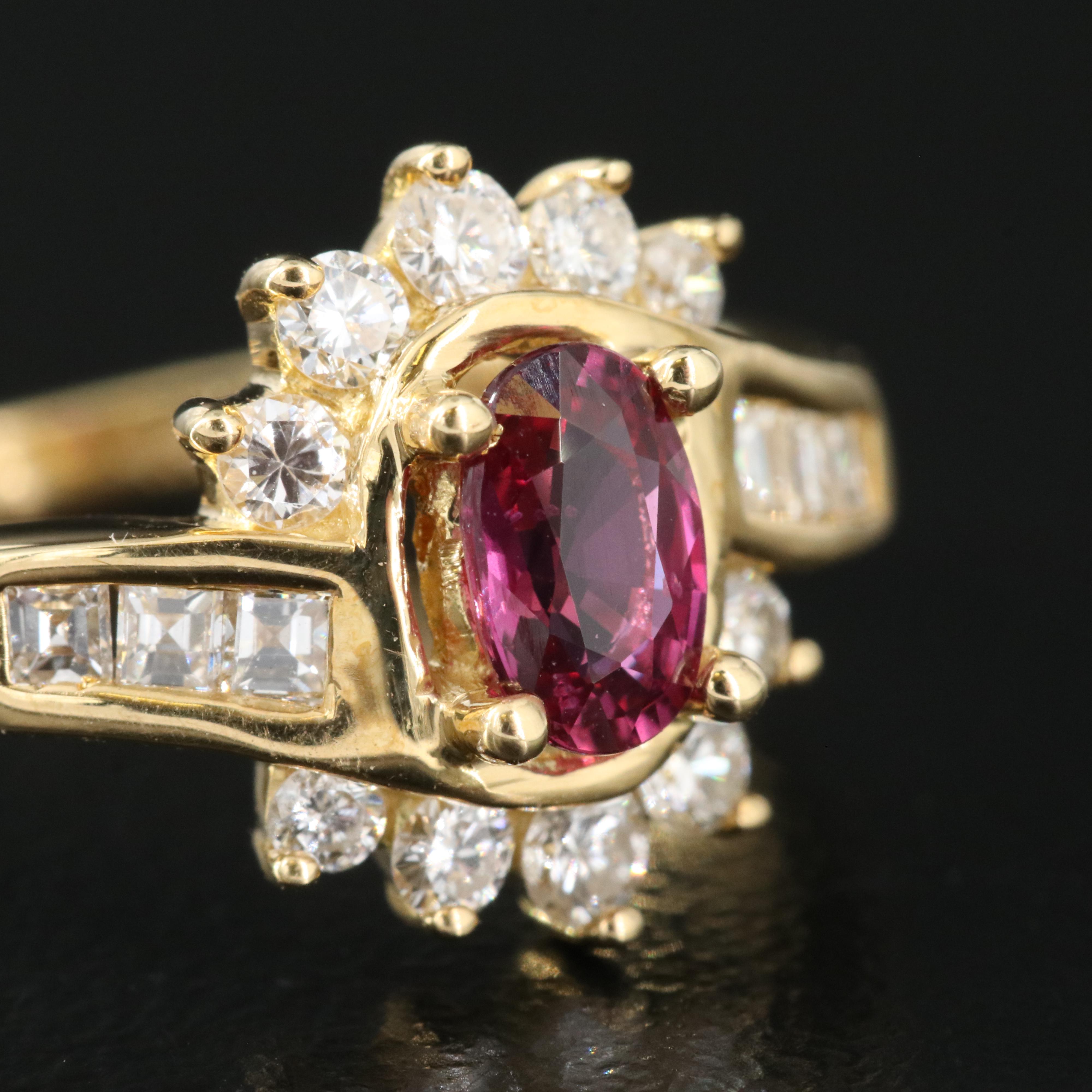 18K Ruby and Diamond Ring