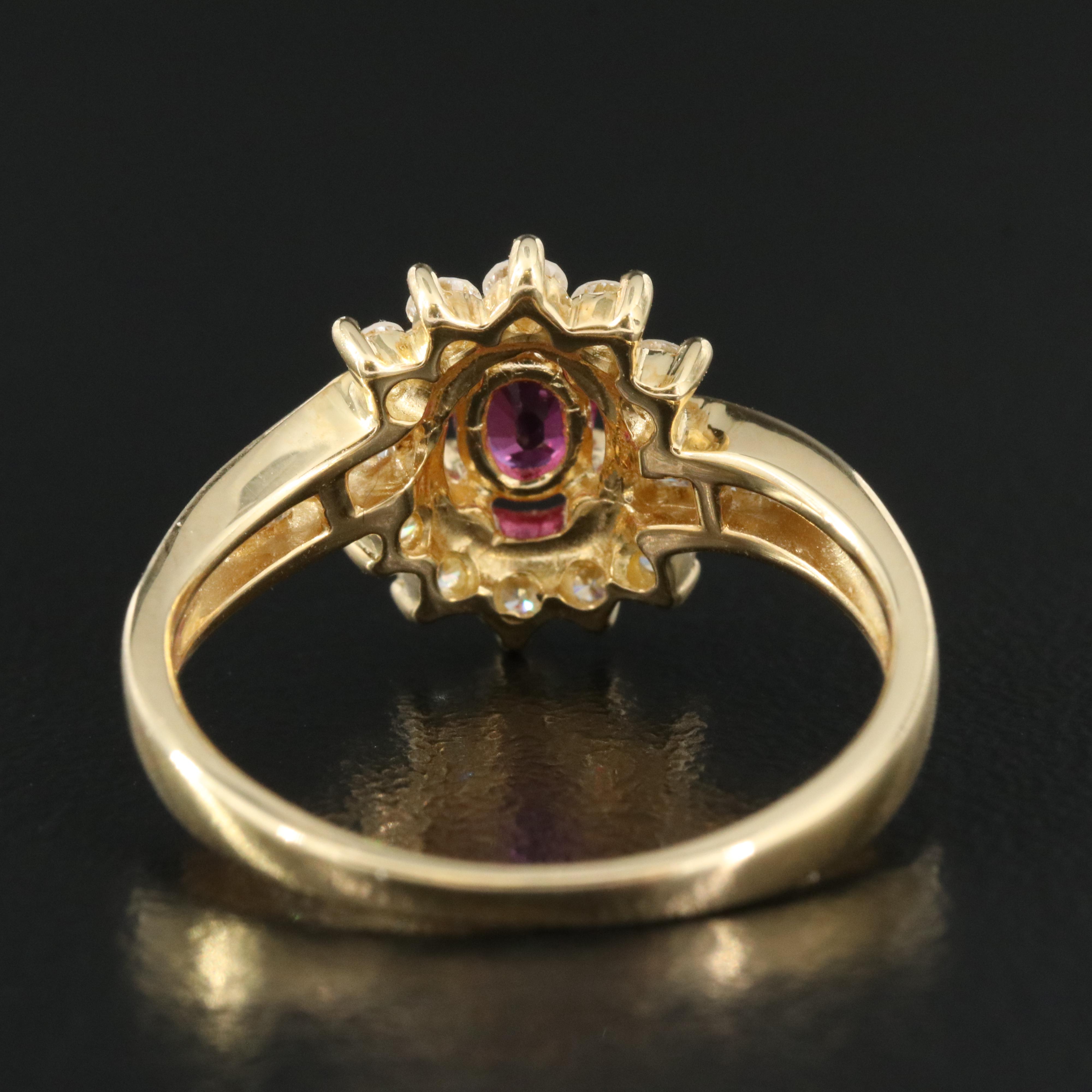18K Ruby and Diamond Ring