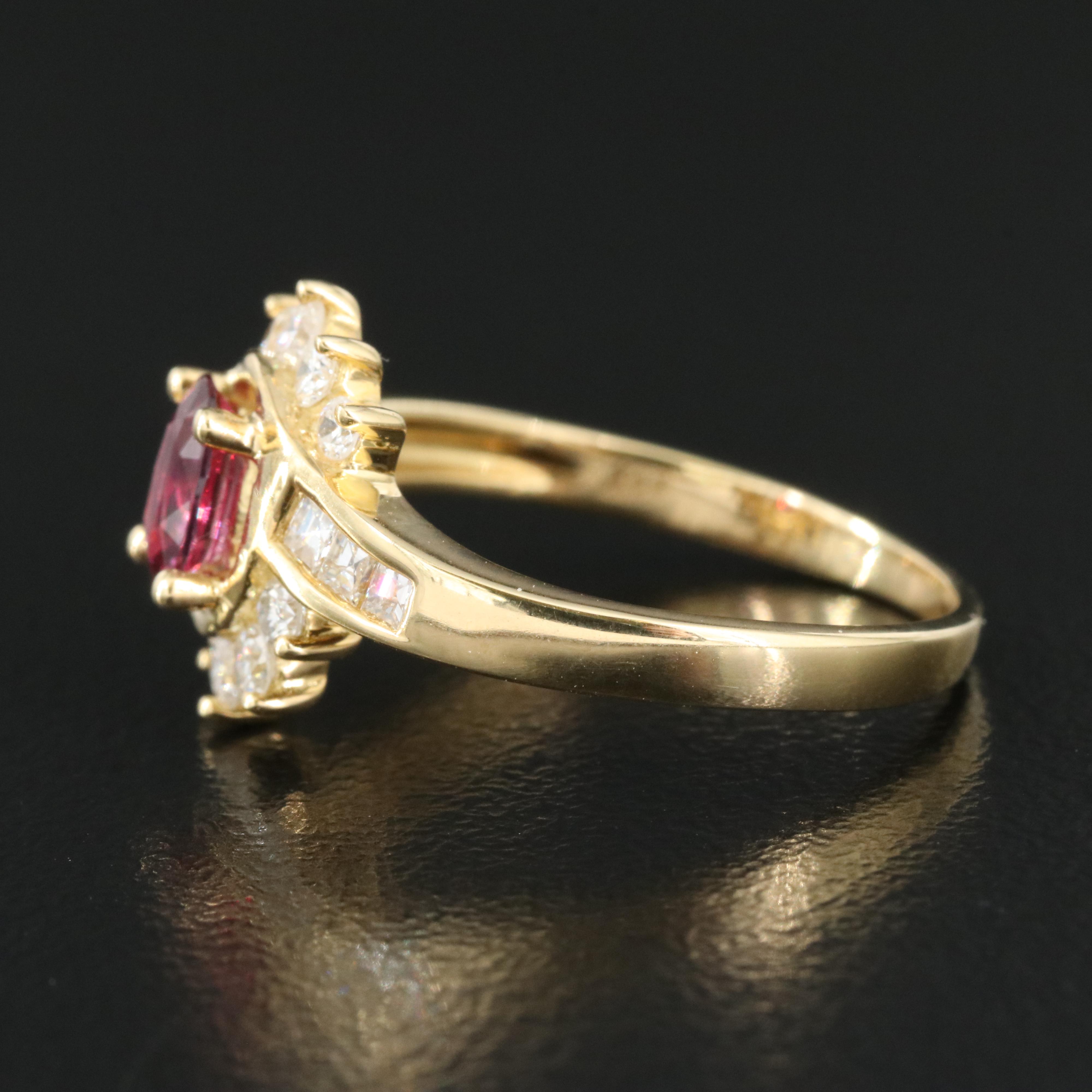 18K Ruby and Diamond Ring