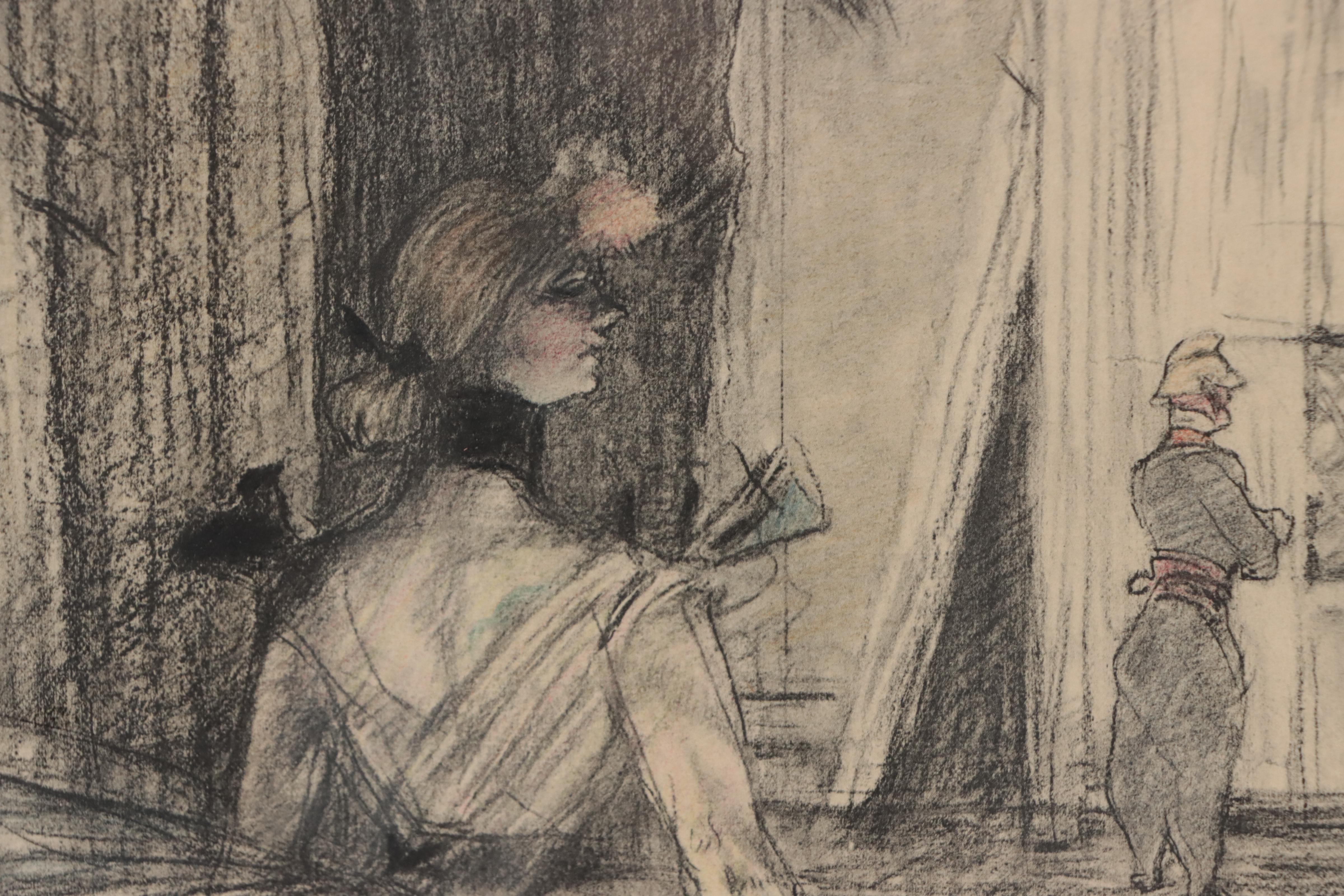 Collotype After Henri de Toulouse-Lautrec "Au Cirque"