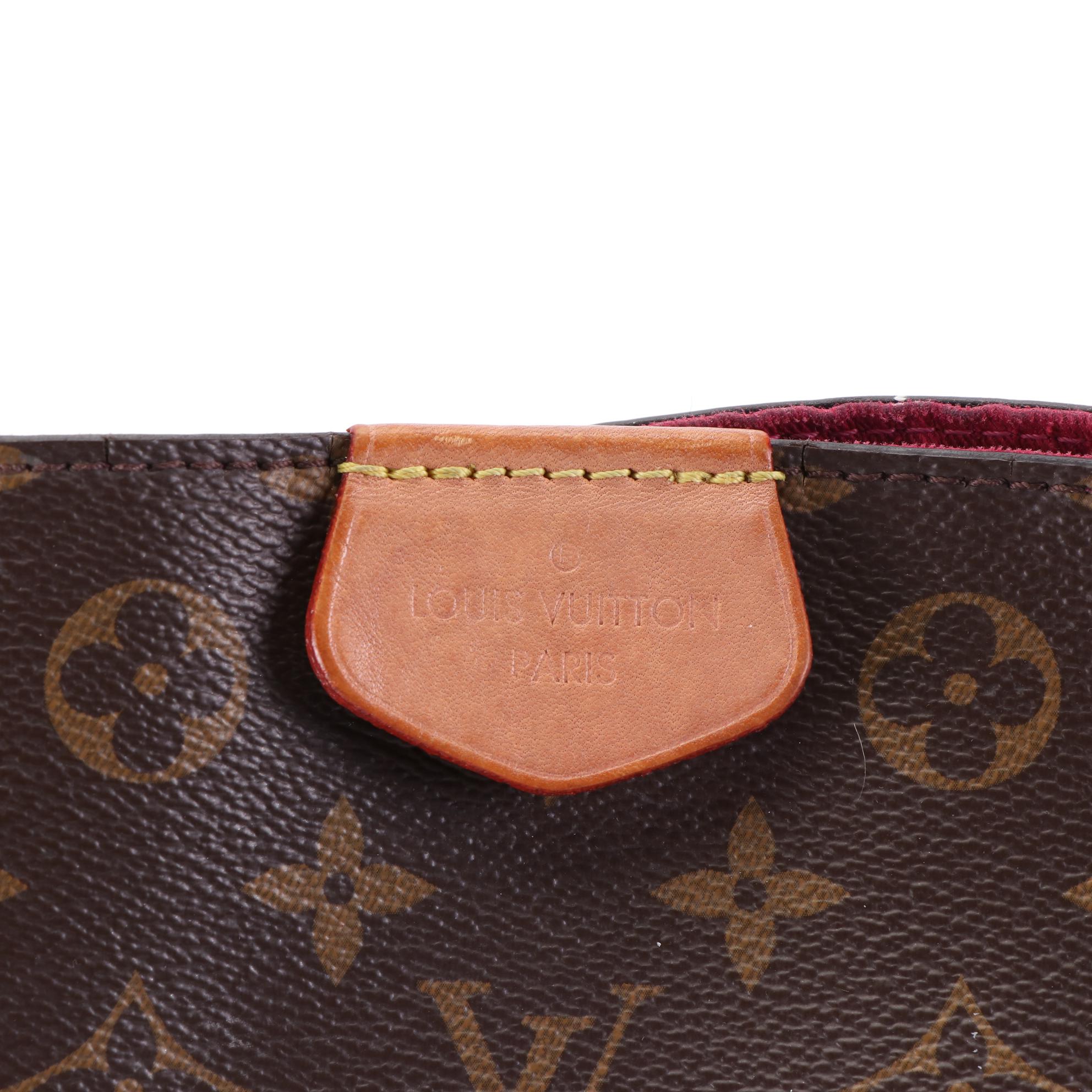 Louis Vuitton Graceful MM Hobo Bag in Monogram Canvas and Leather