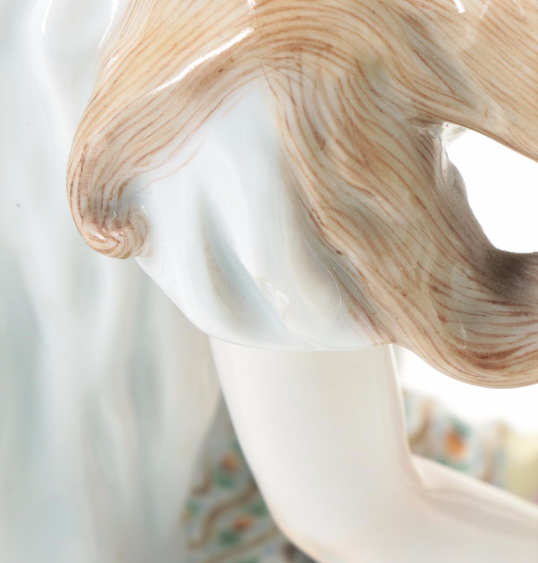 Julius Konrad Hentschel for Meissen Porcelain Figurine of Girl with Doll, 1900s