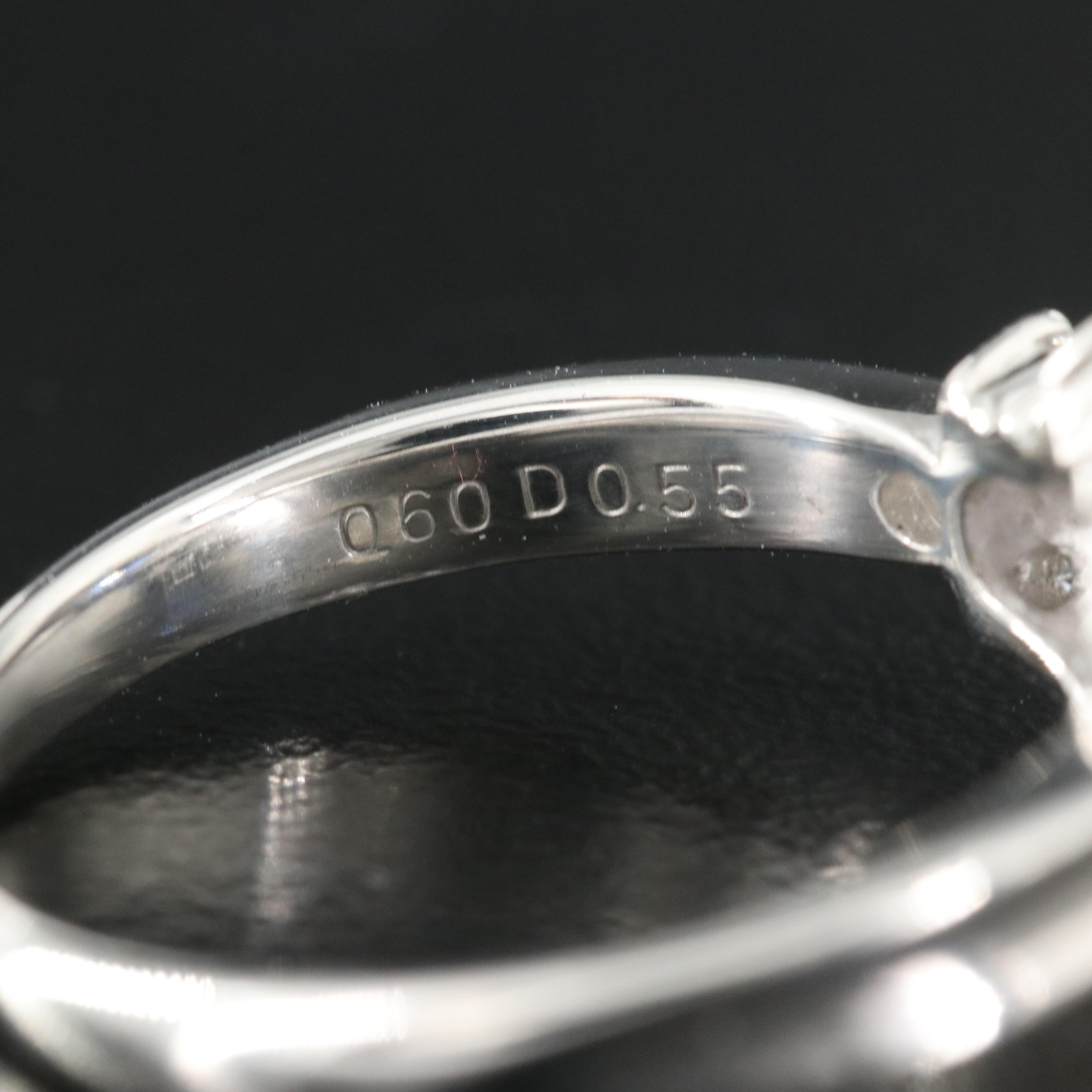 Platinum Sapphire and Diamond Ring