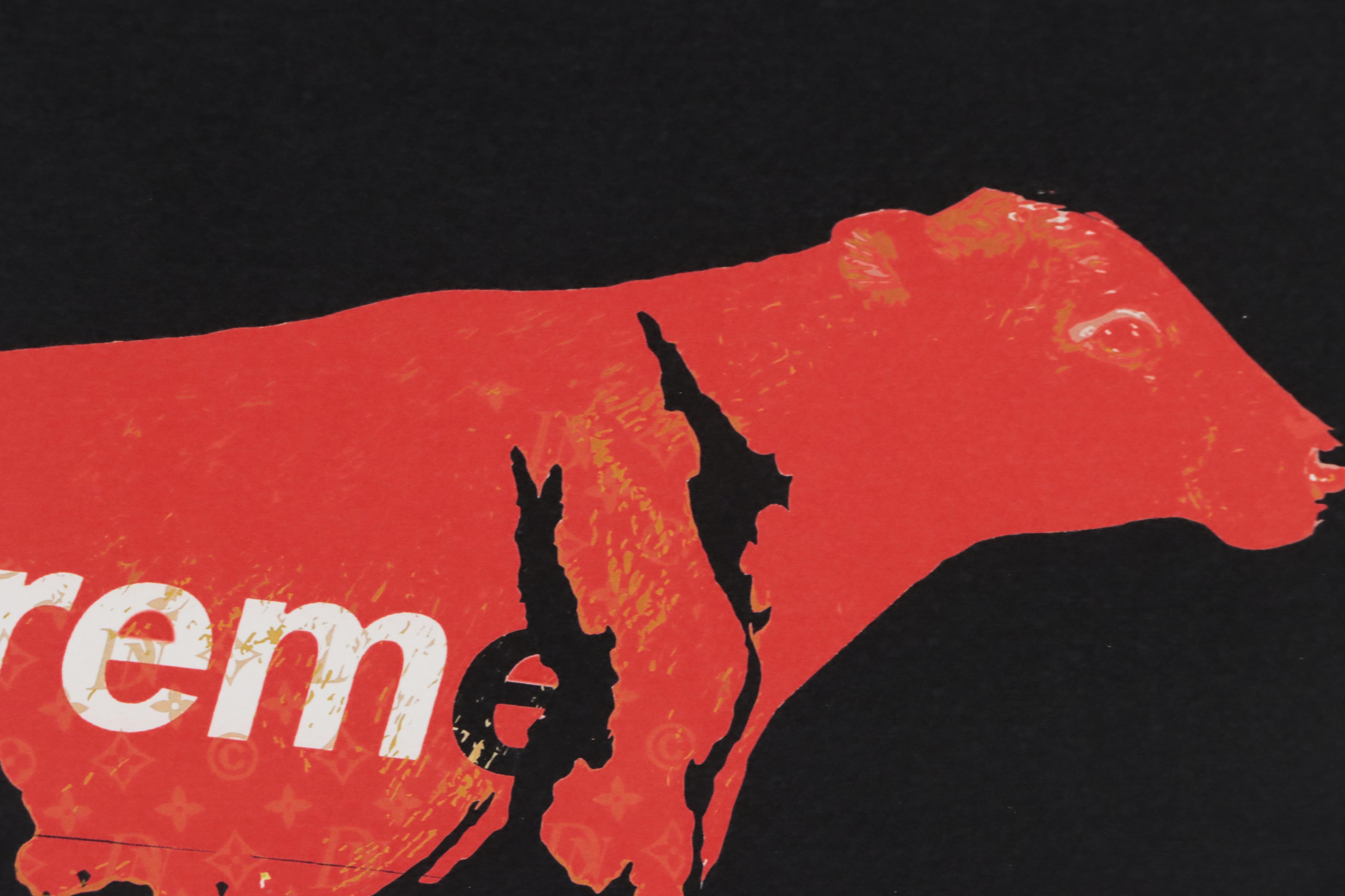 Death NYC Pop Art Graphic Print of Supreme Cow, 2017