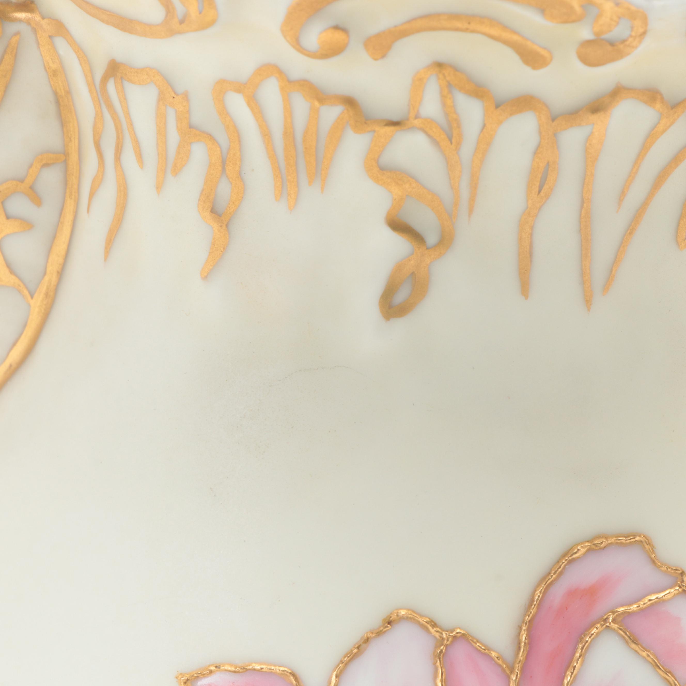 Coiffe et Cie Limoges Hand-Painted Porcelain Chocolate Pot