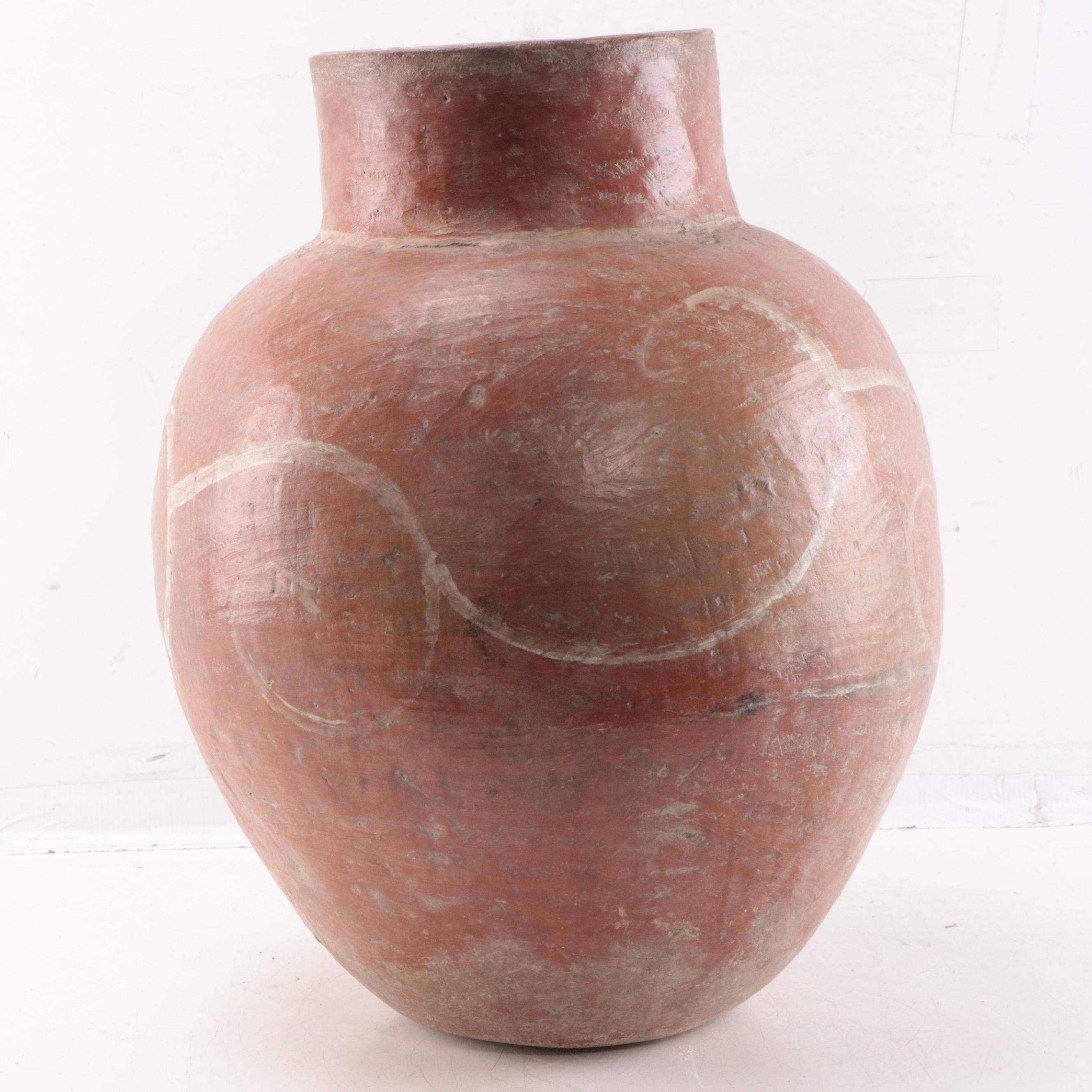Brazilian Earthenware "Pote" Storage Jar, Mid-20th Century