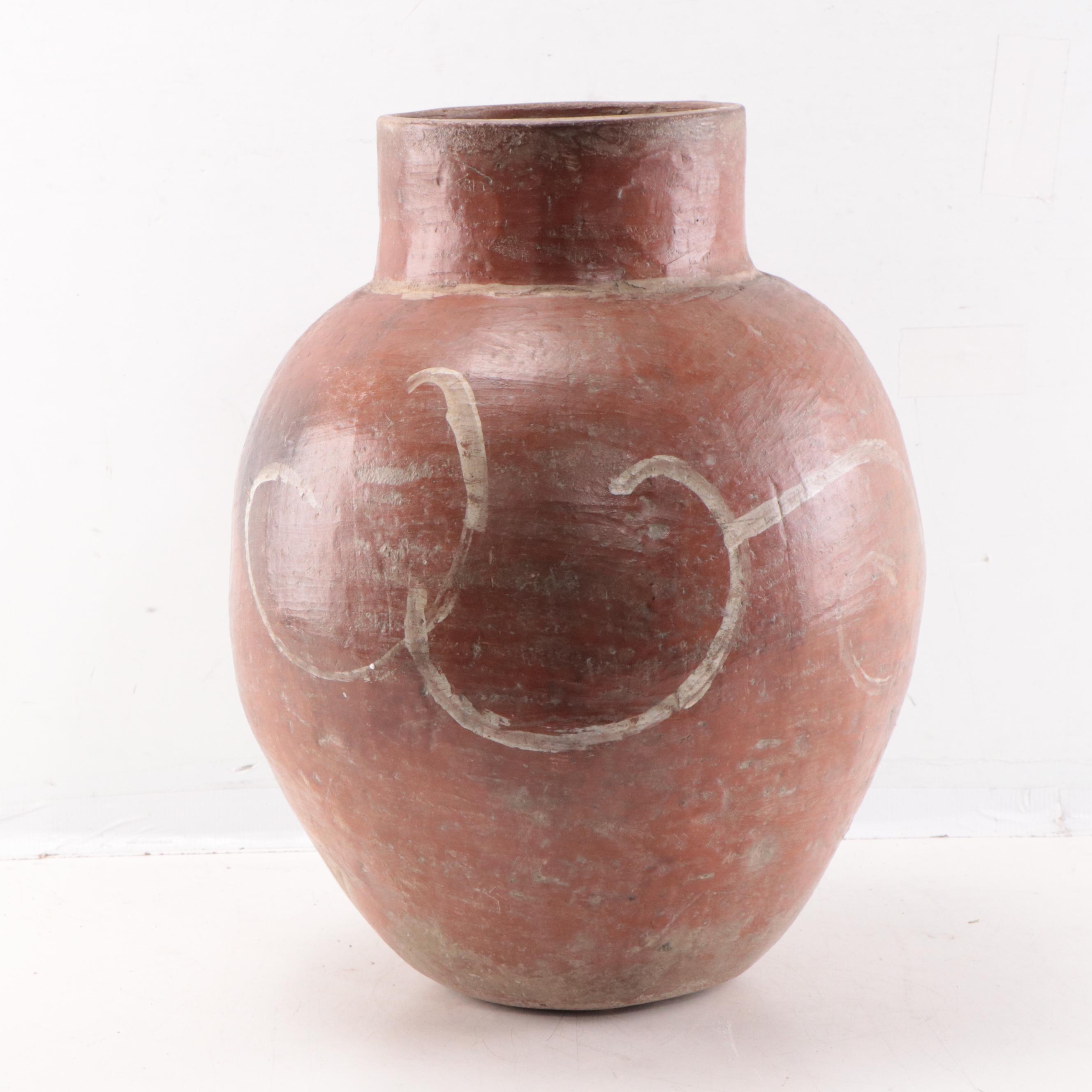 Brazilian Earthenware "Pote" Storage Jar, Mid-20th Century