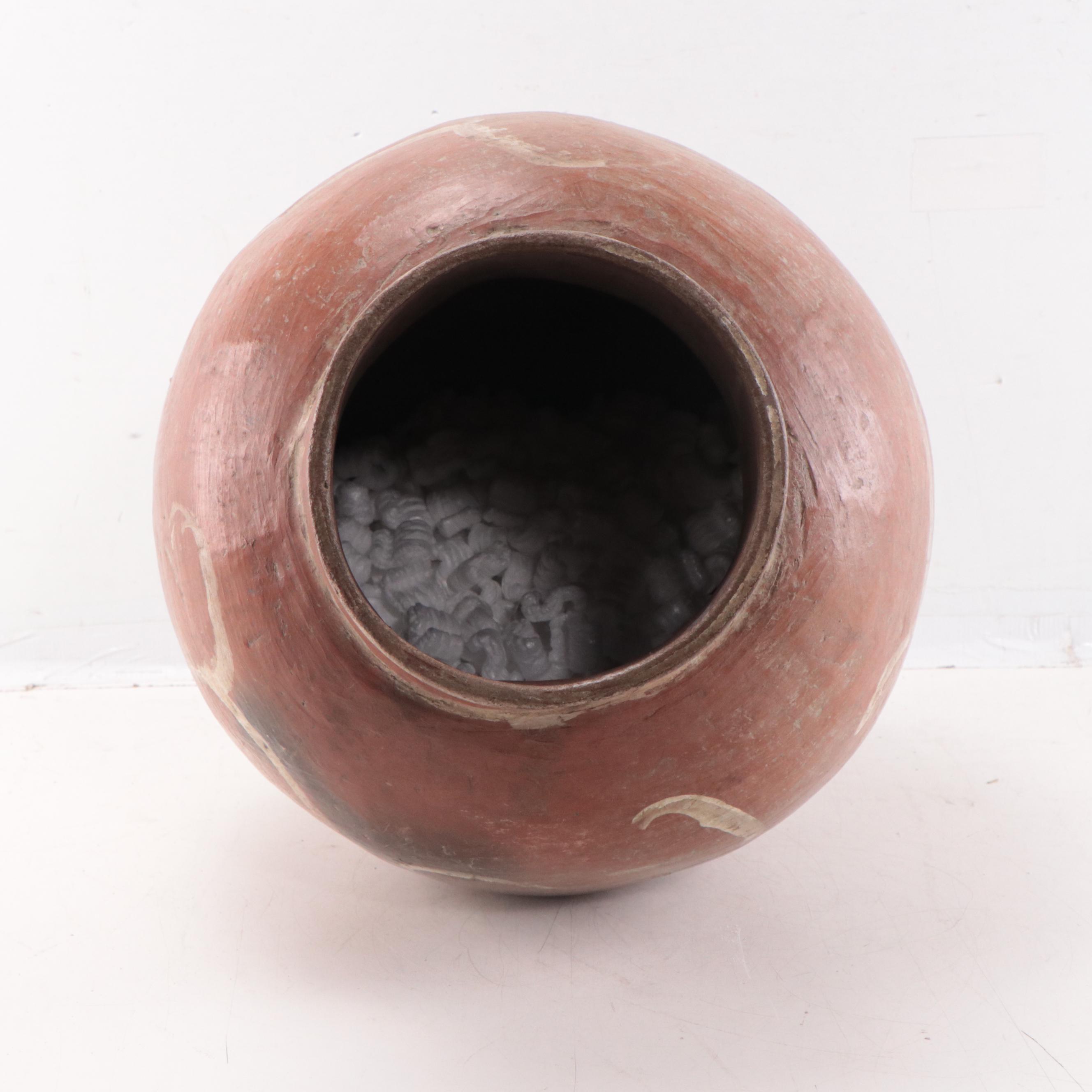 Brazilian Earthenware "Pote" Storage Jar, Mid-20th Century