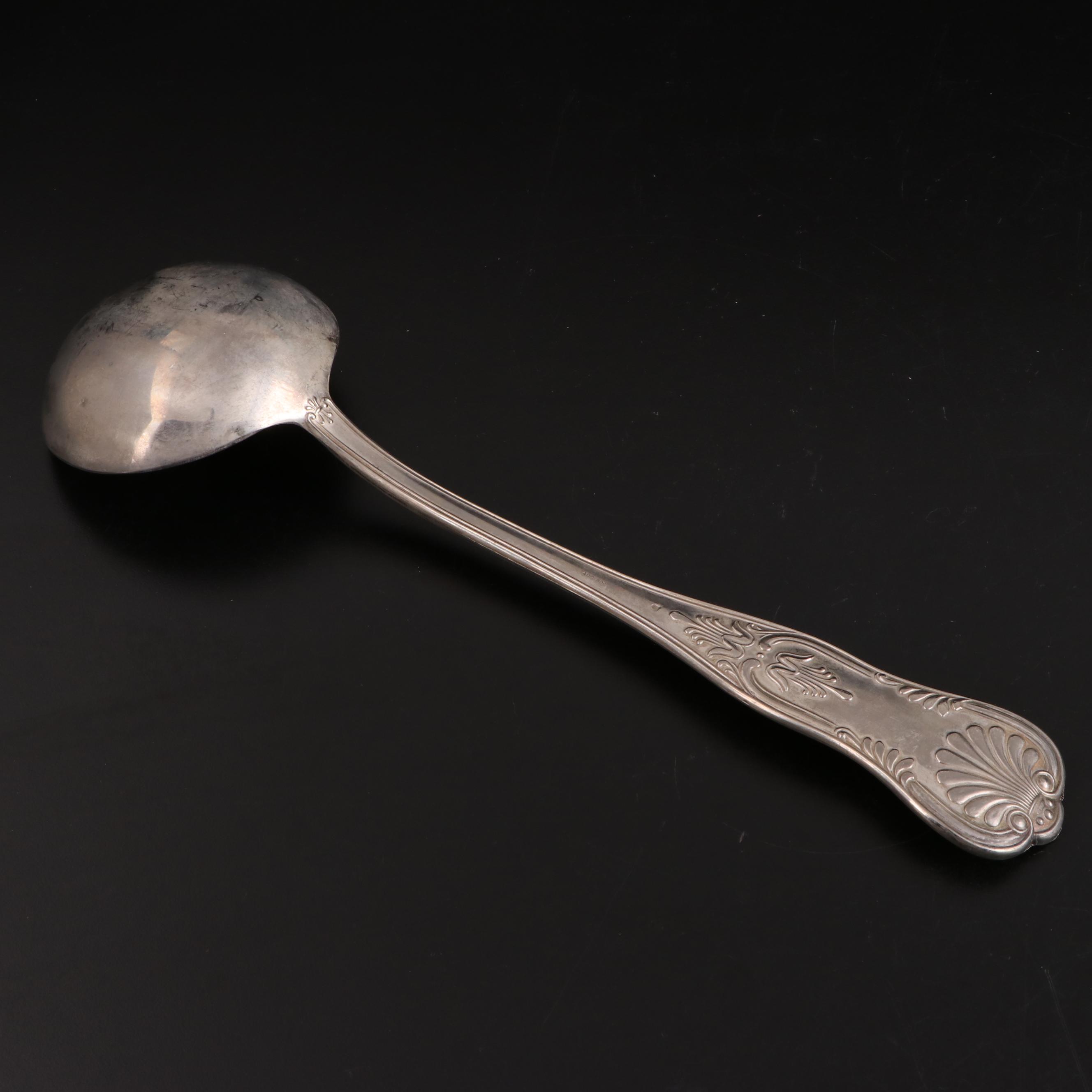 Silver Plate "Kings" Pattern Flatware with Serving Utensils