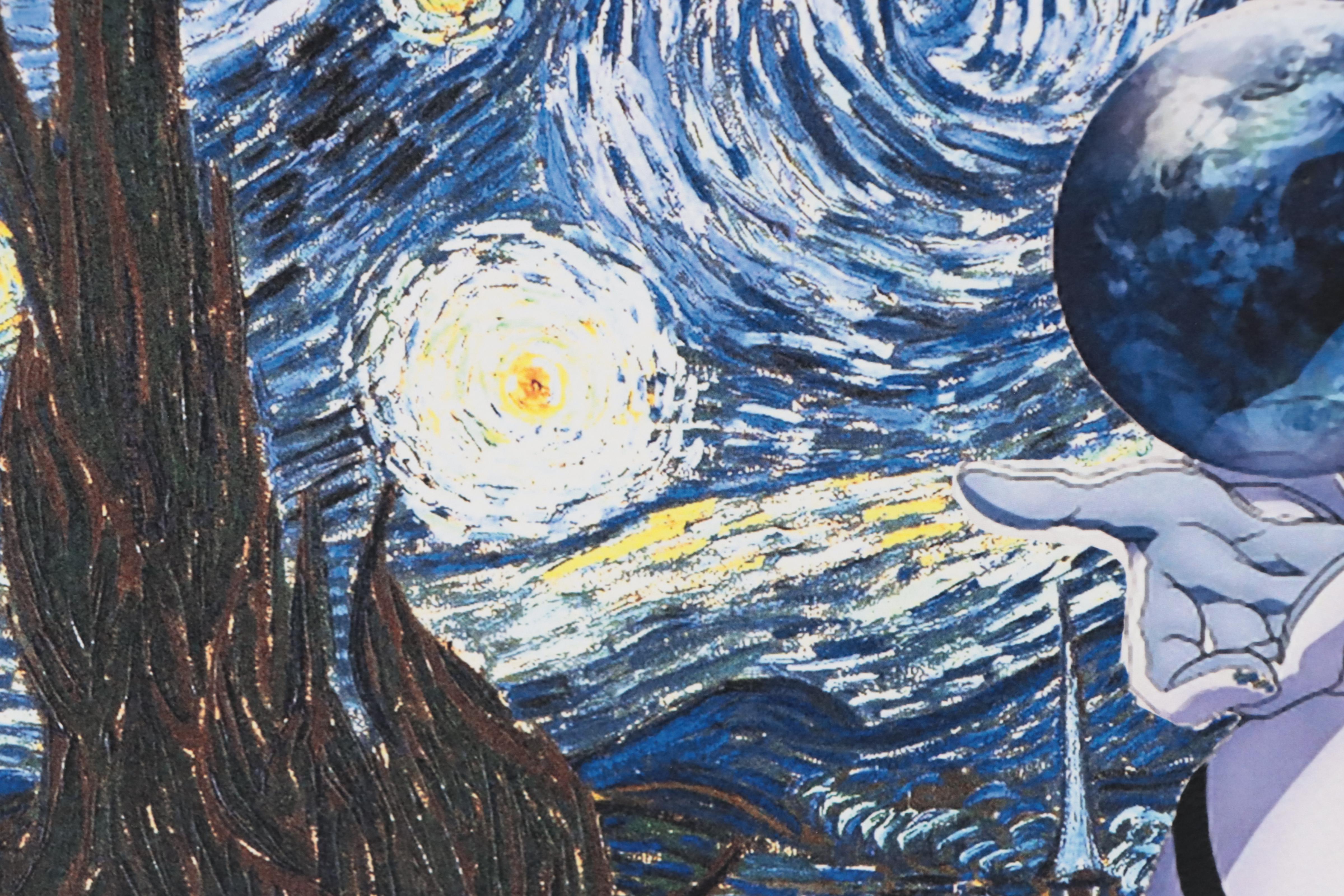 Death NYC Pop Art Graphic Print of Anime Starry Night, 2020