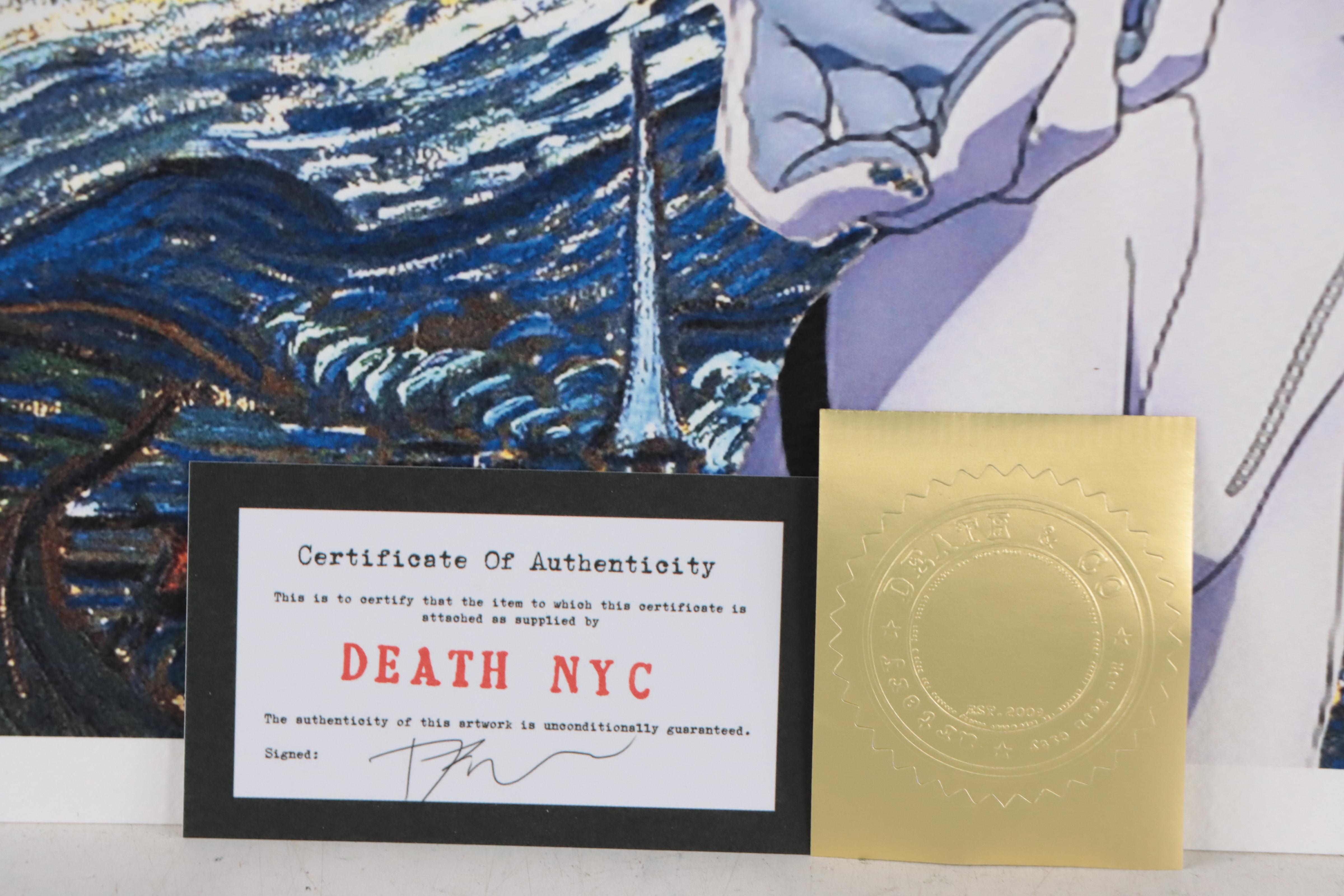 Death NYC Pop Art Graphic Print of Anime Starry Night, 2020