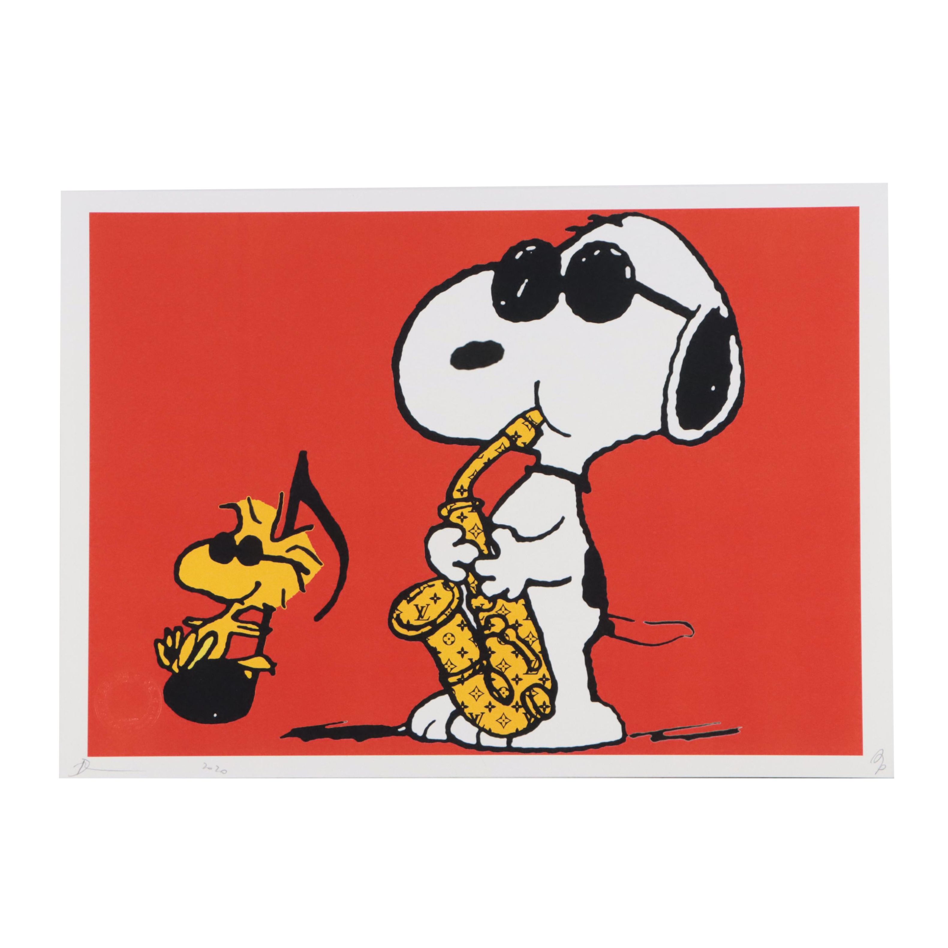 Death NYC Pop Art Graphic Print of Peanuts, 2020