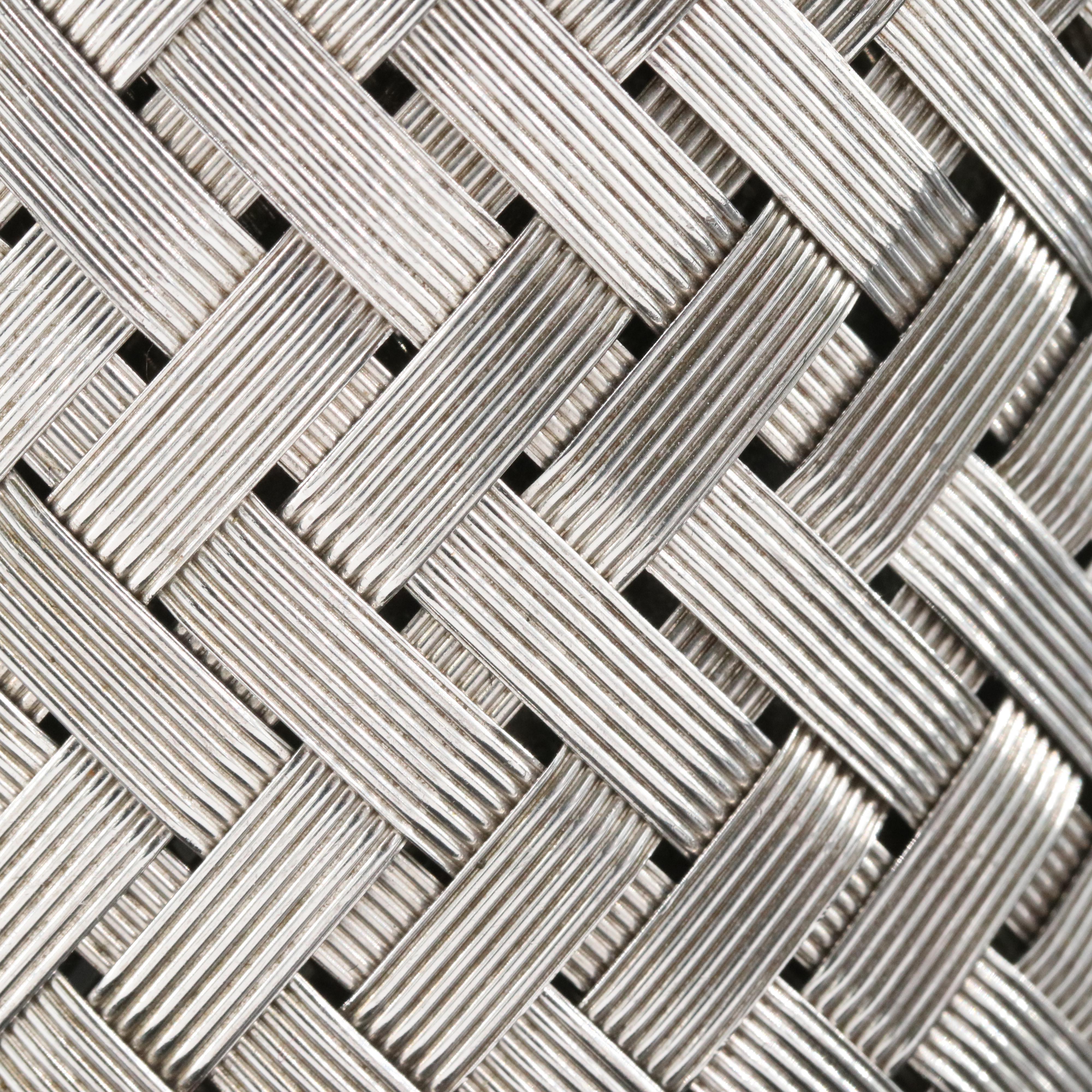 Roberto Coin Sterling Basket Weave Cuff