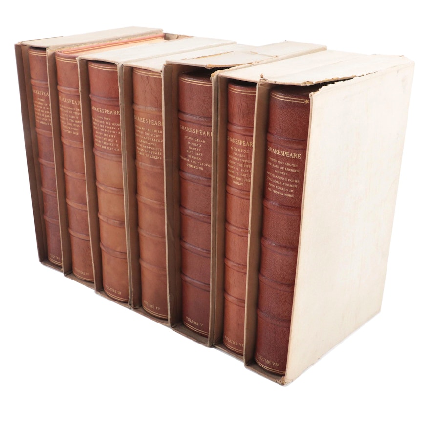 Limited Edition "The Works of Shakespeare" Complete Seven-Volume Set, 1929