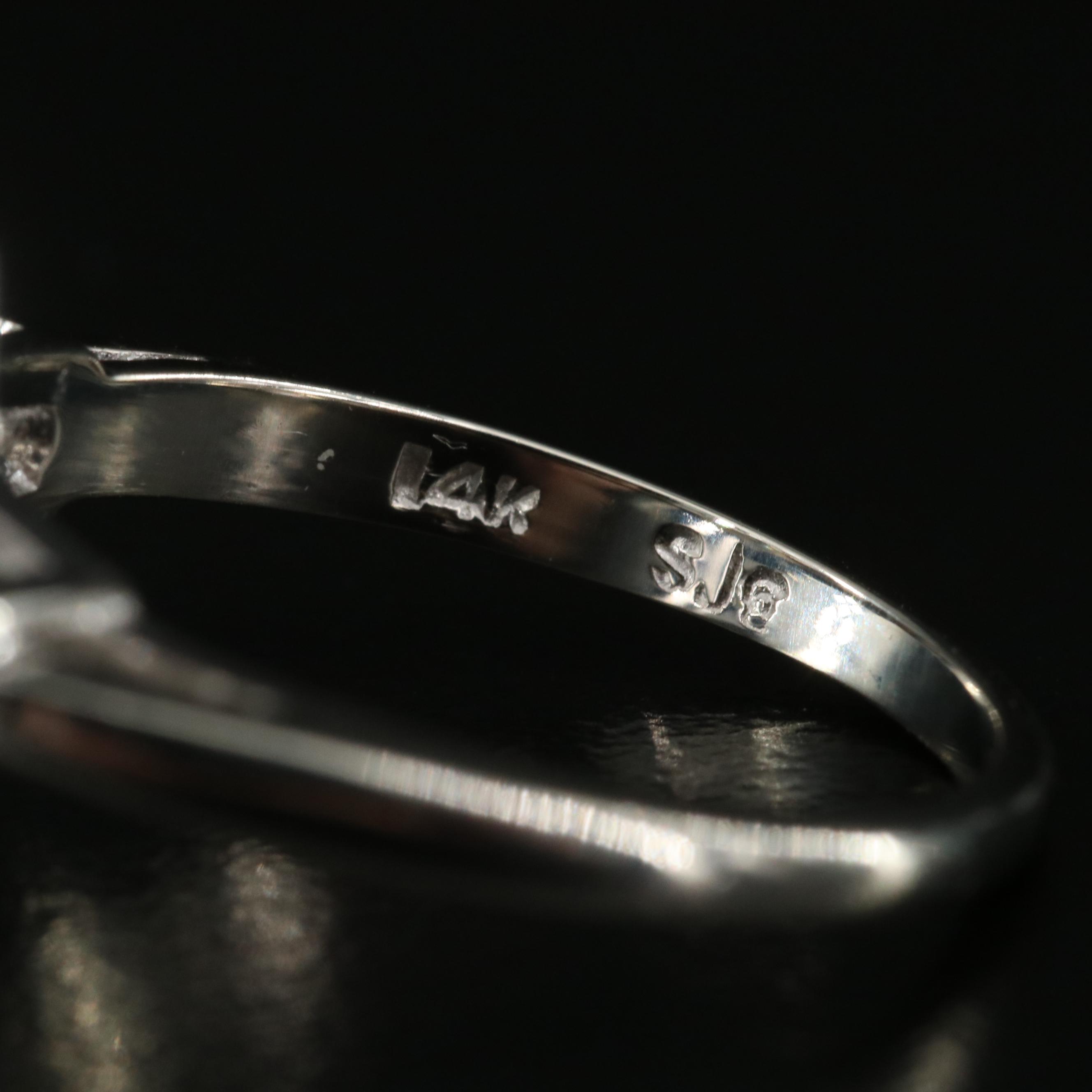 14K Spinel Navette Ring