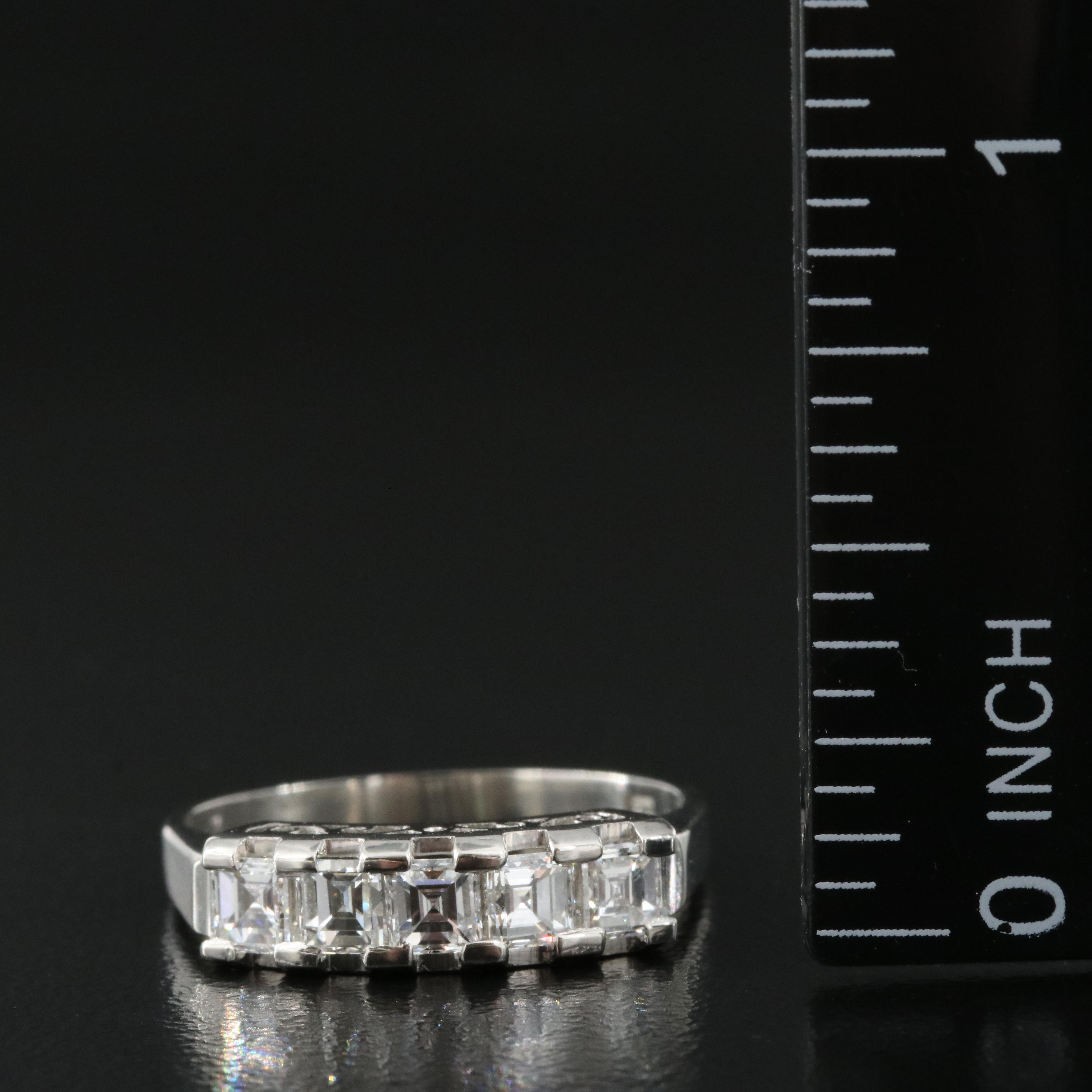 Platinum 0.97 CTW Diamond Ring