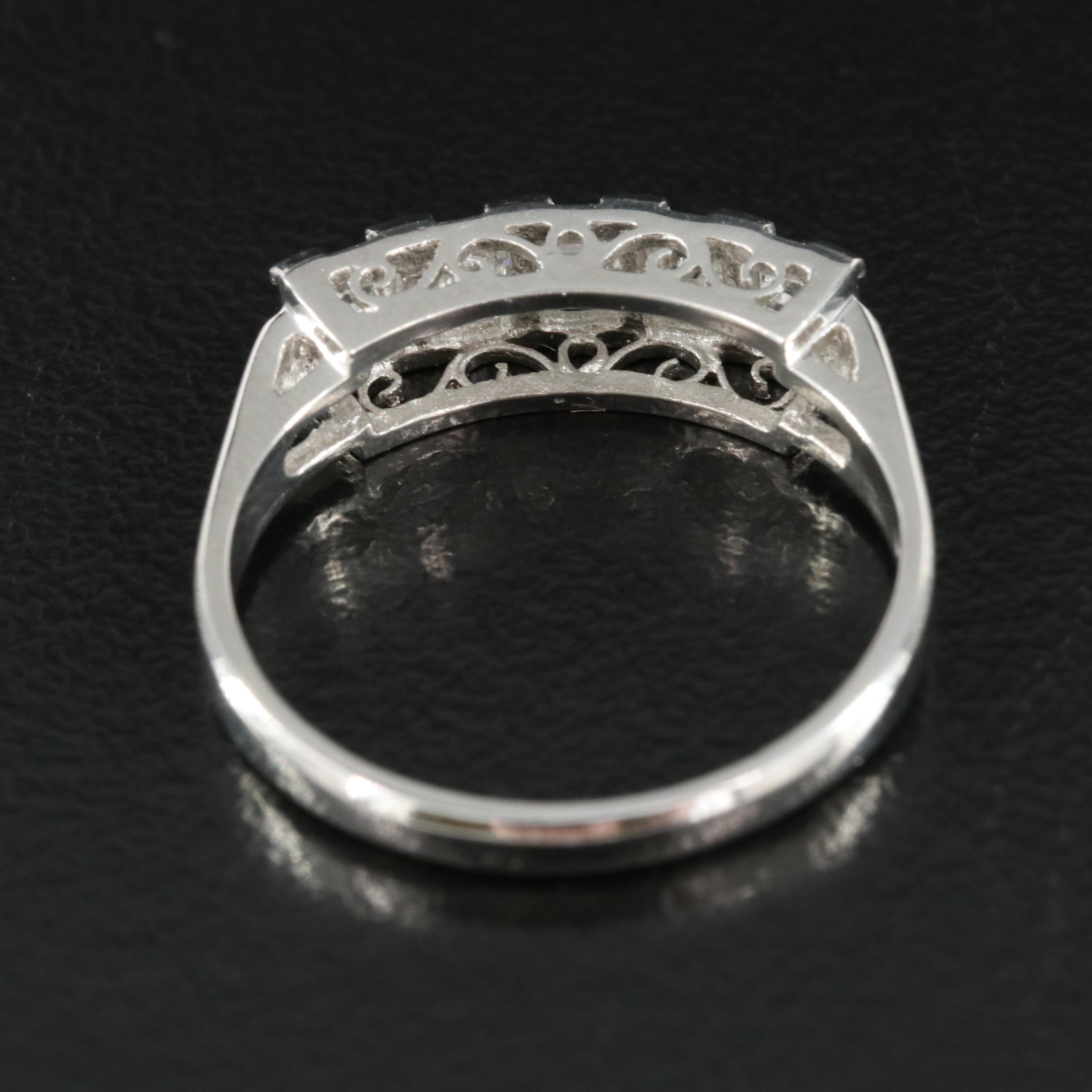 Platinum 0.97 CTW Diamond Ring