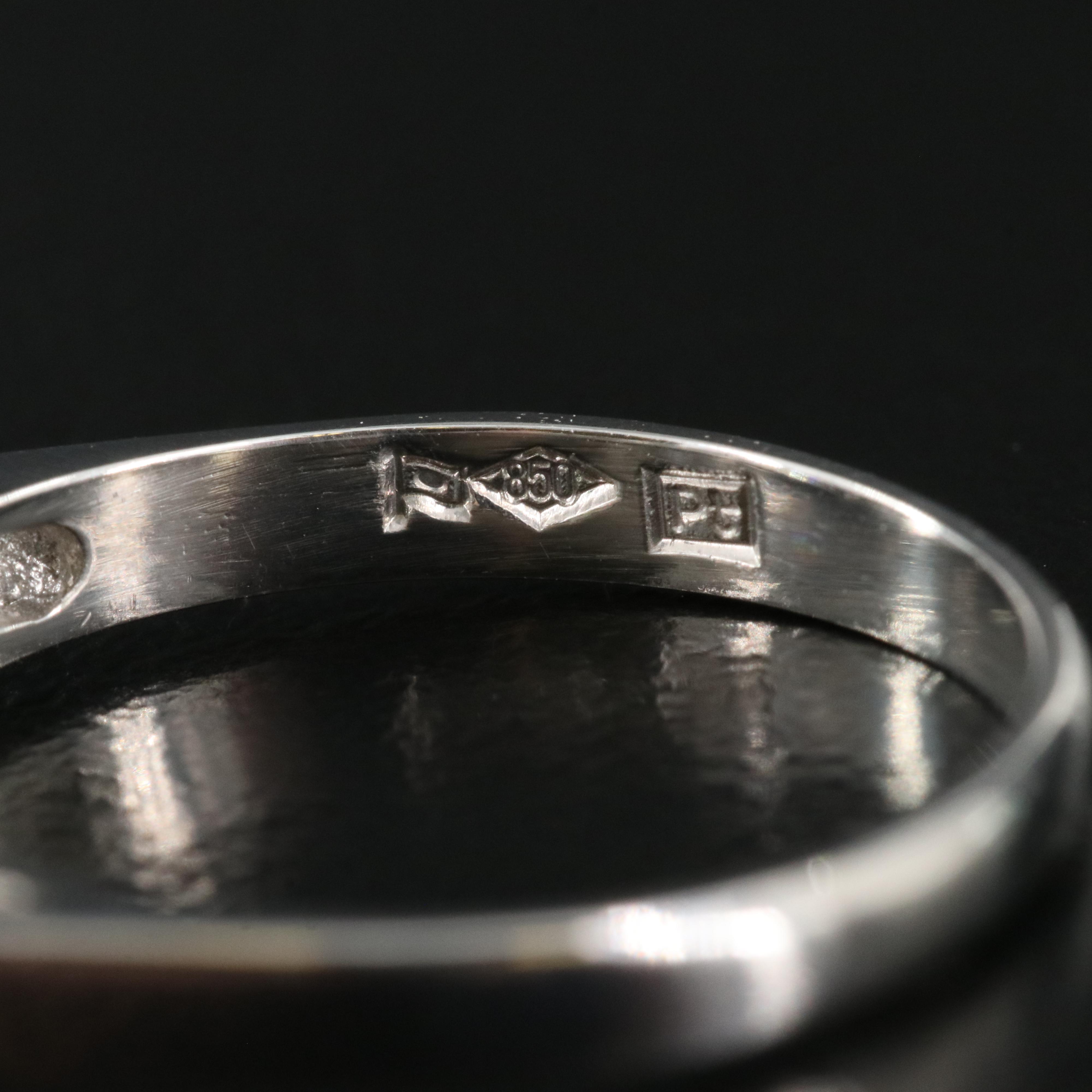 Platinum 0.97 CTW Diamond Ring