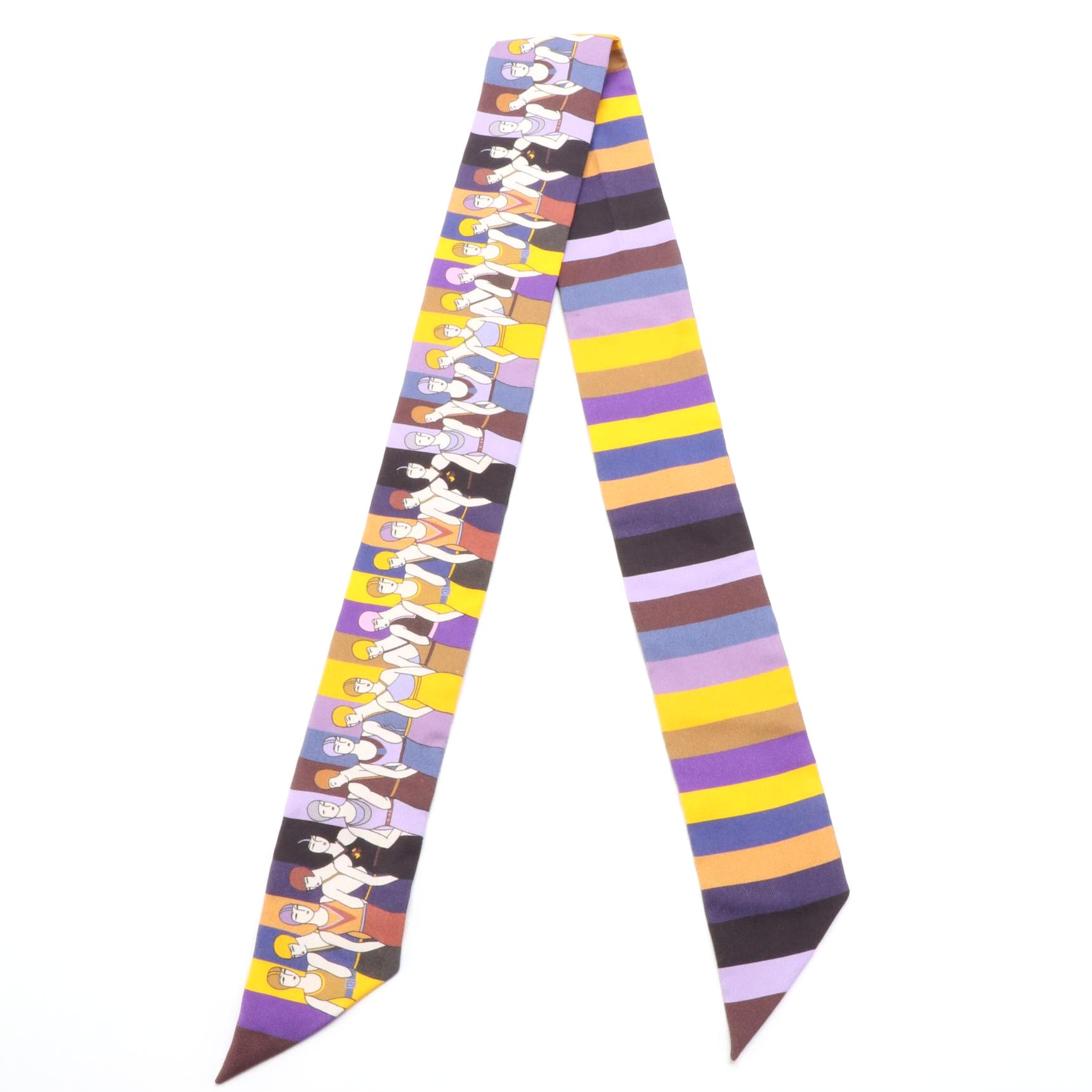 Hermès Swimmers Silk Twilly Scarf