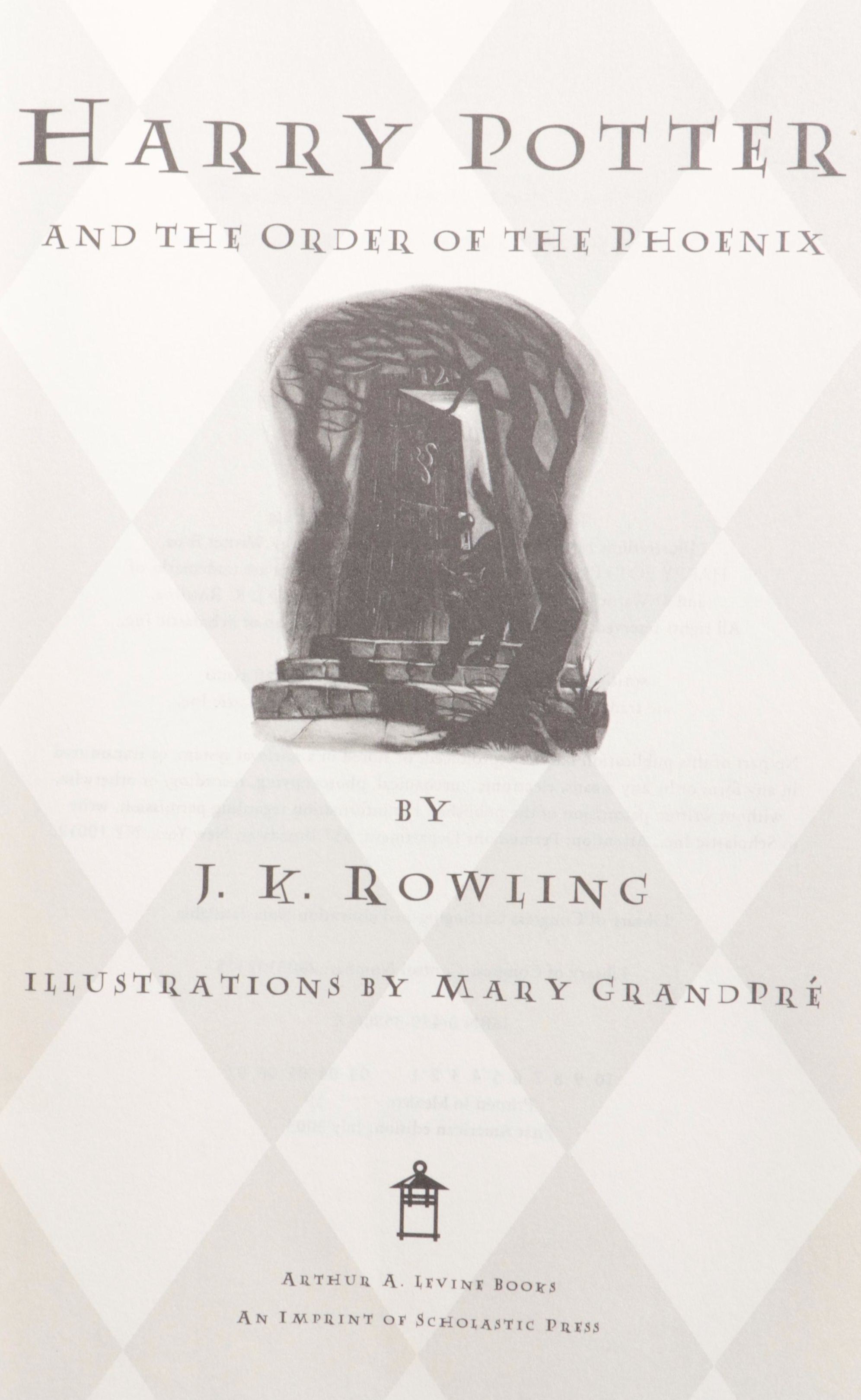 First American Edition "Harry Potter" Complete Series with "Great Snape Debate"