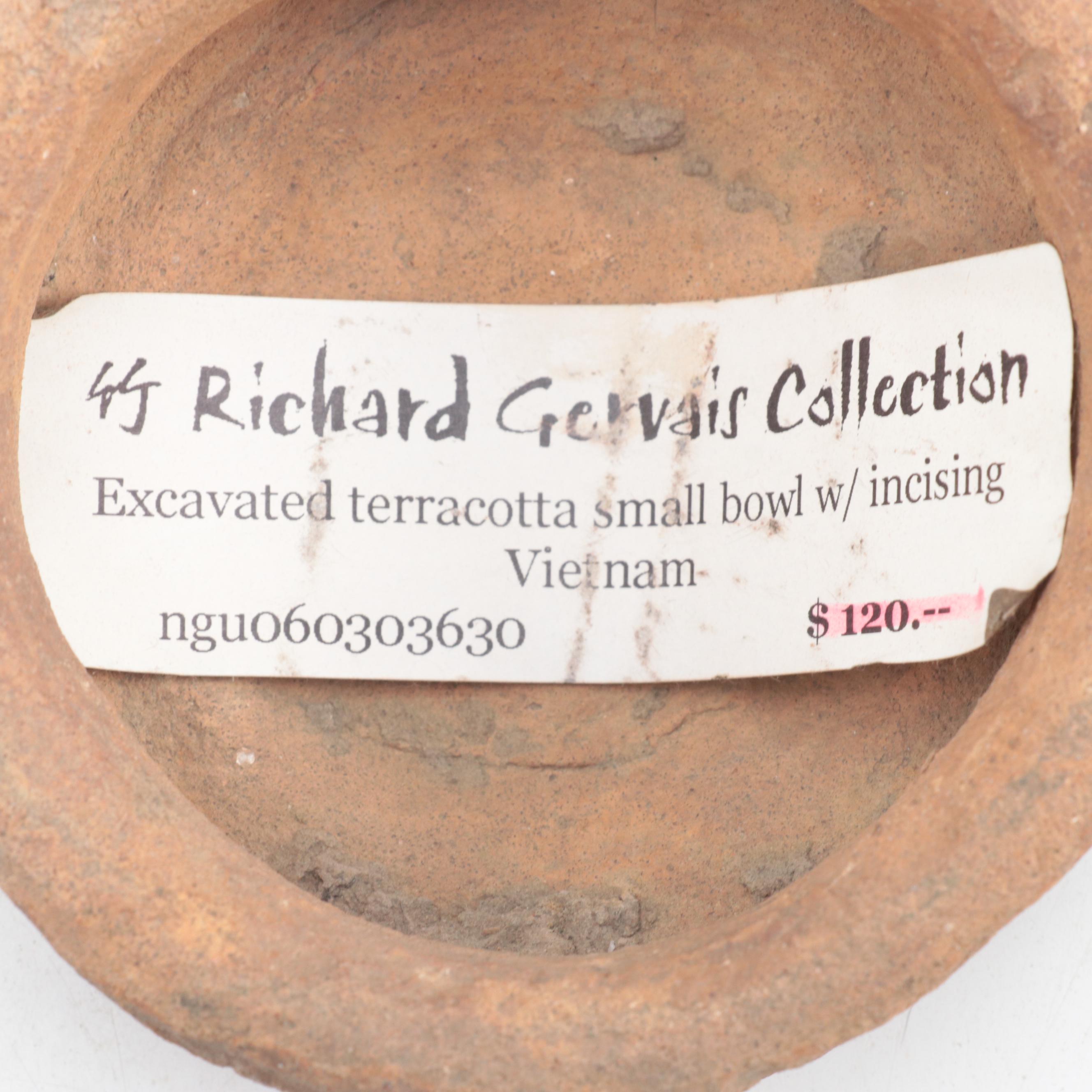 Vietnamese Incised Earthenware Bowls