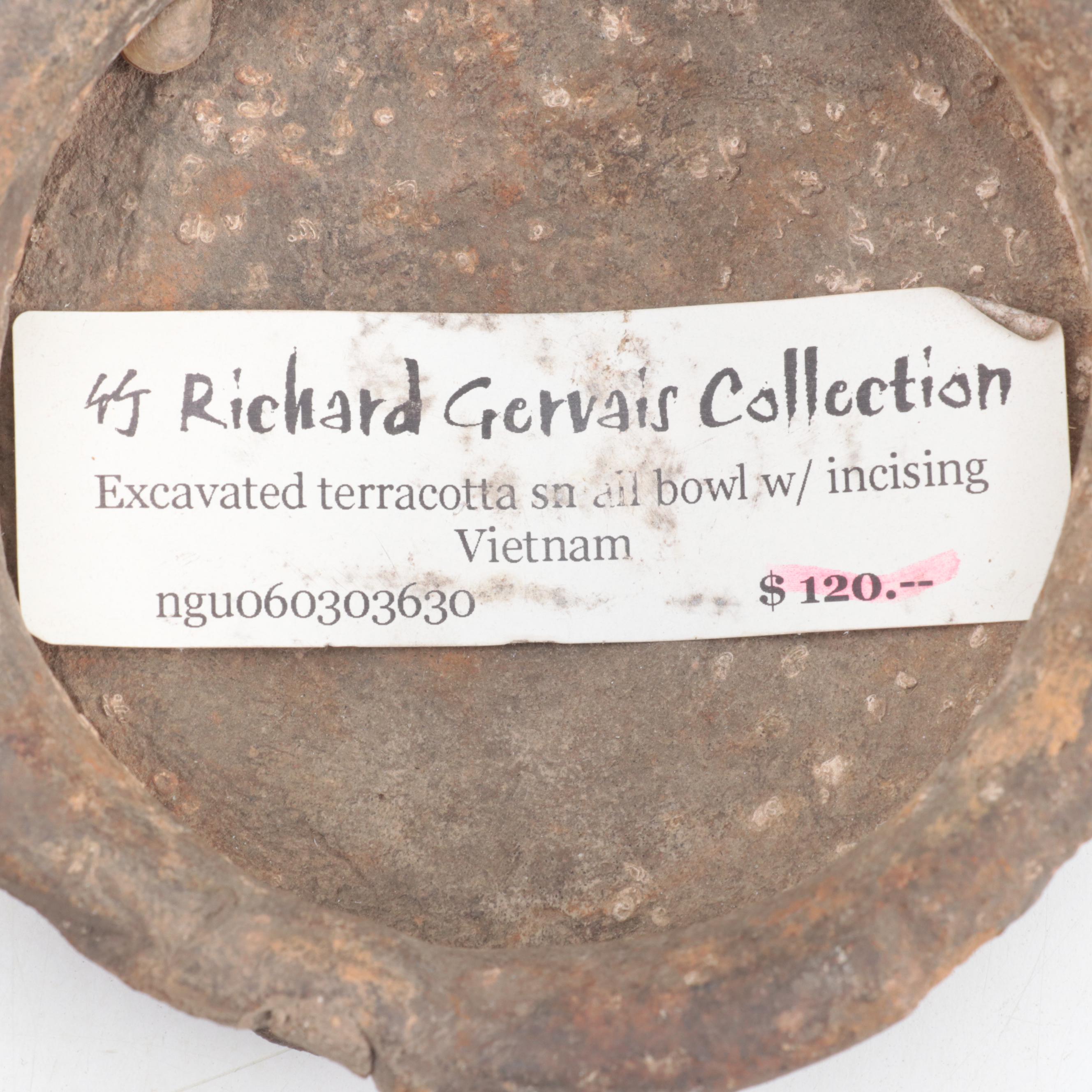 Vietnamese Incised Earthenware Bowls