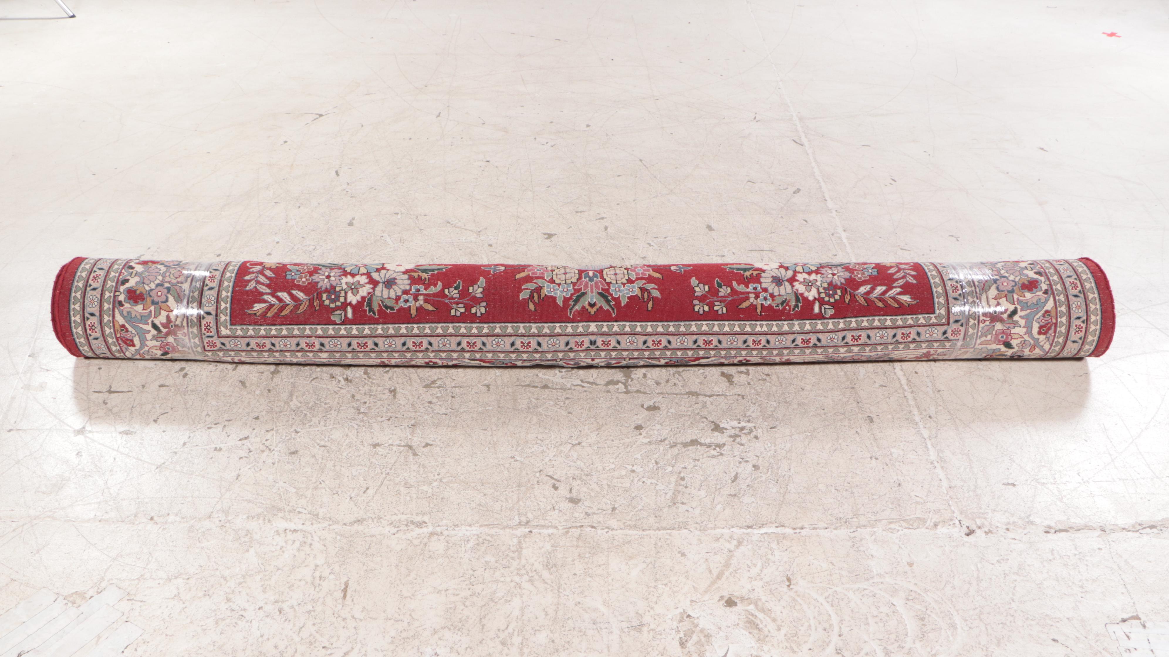 7'11 x 10'4 Hand-Knotted Persian Kerman Area Rug