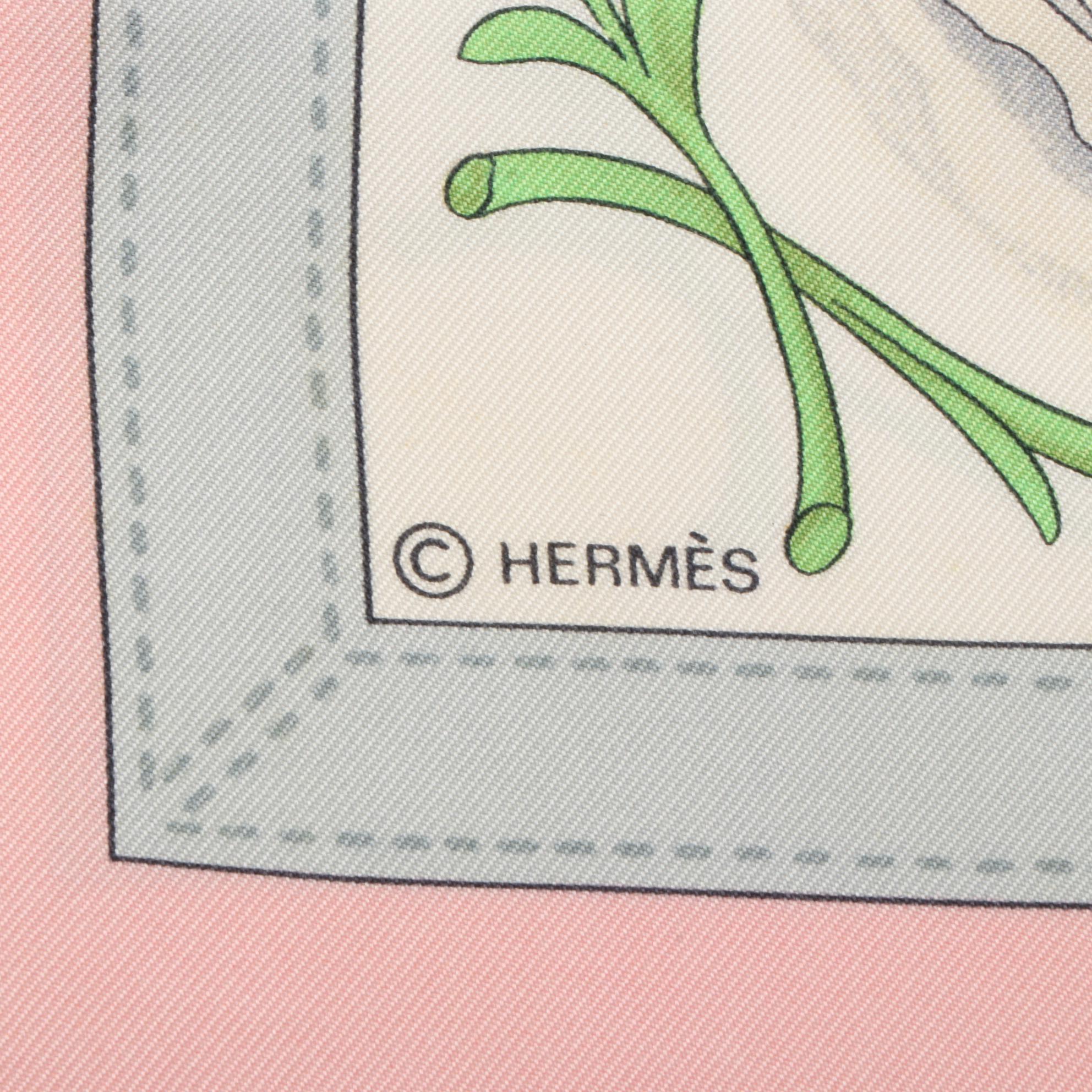 Hermès "Costumes Civils Actuels" Scarf 90 in Silk Twill