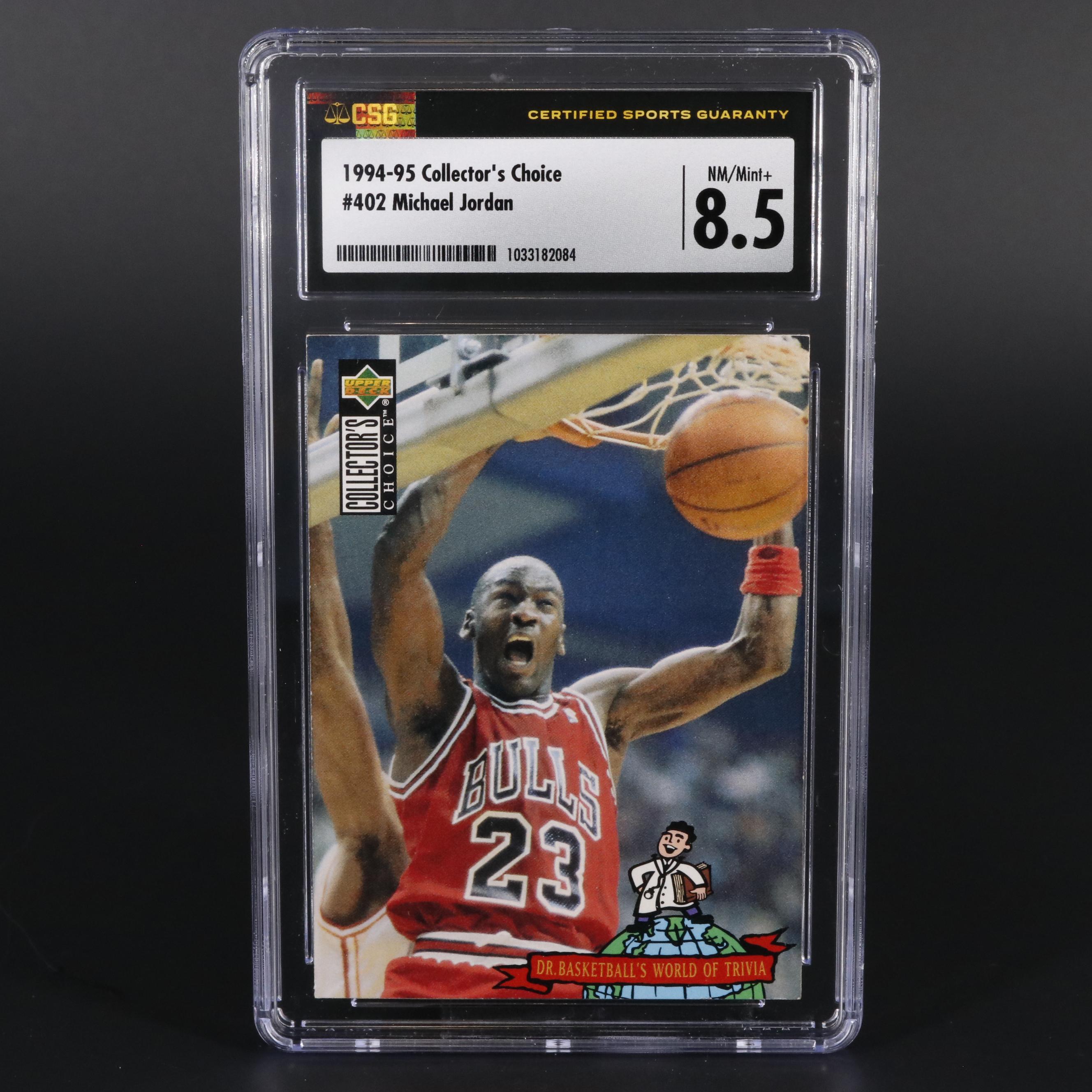 1994-95 Collector's Choice Michael Jordan CSG8.5 #402 Chicago Bulls