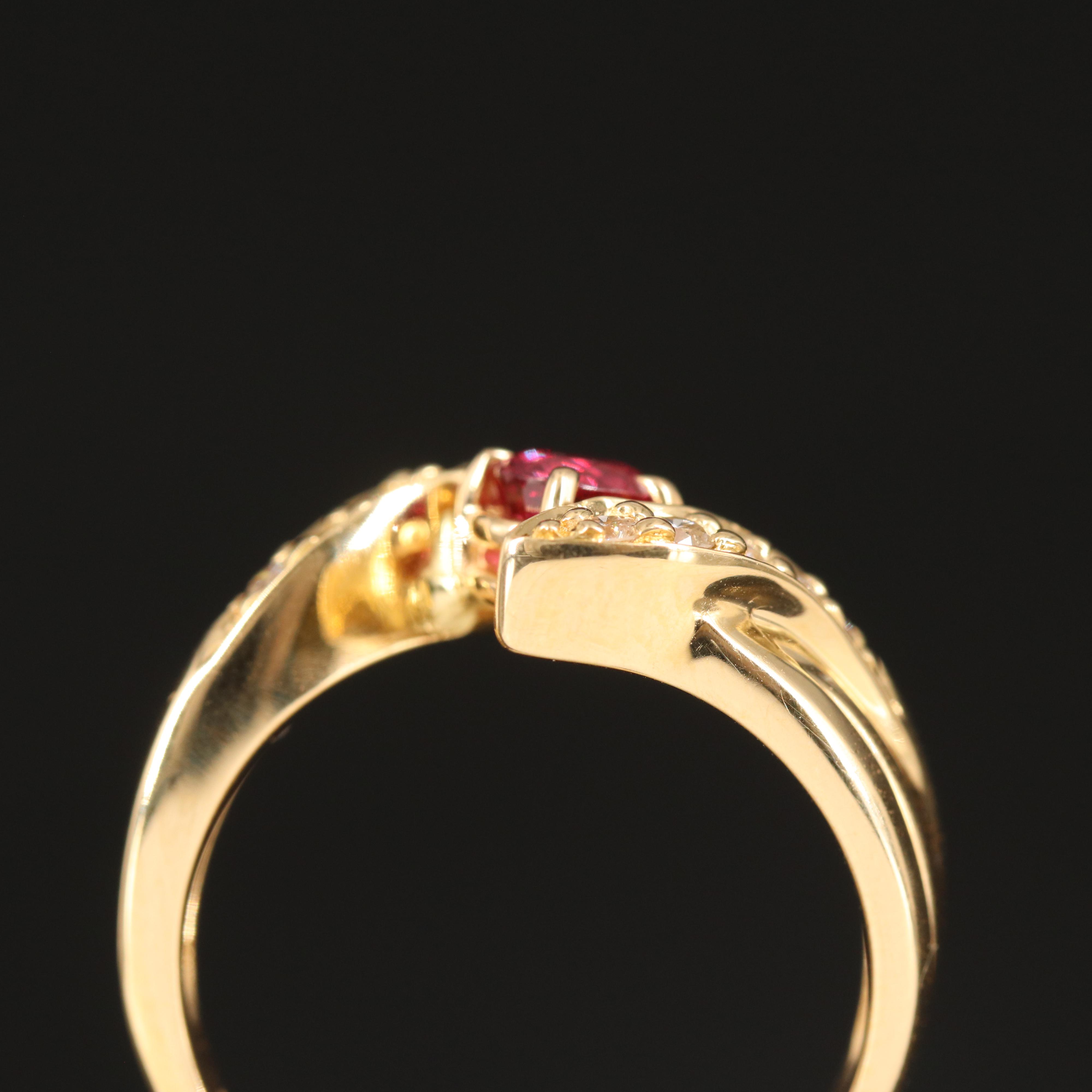 18K Ruby and Diamond Ring