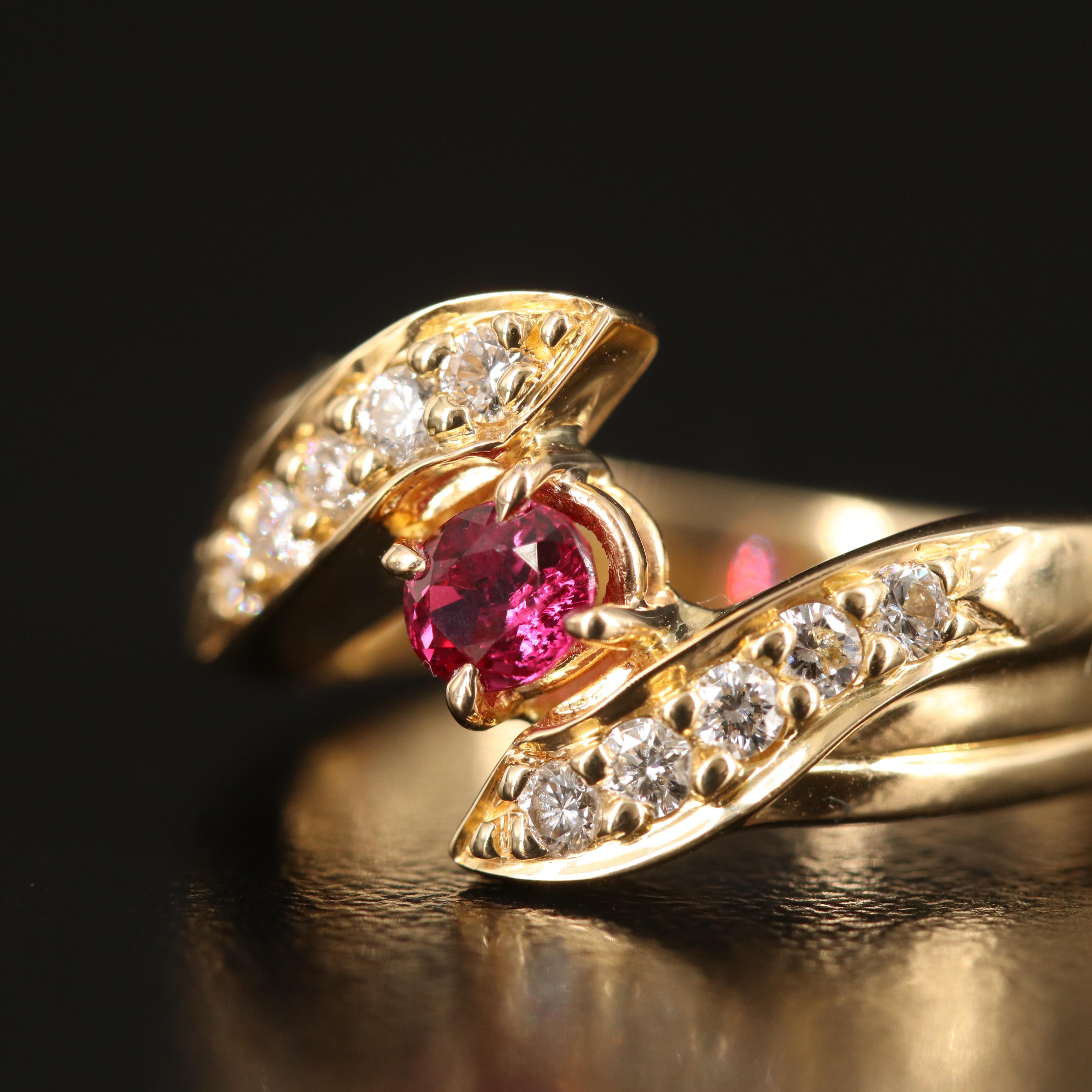 18K Ruby and Diamond Ring
