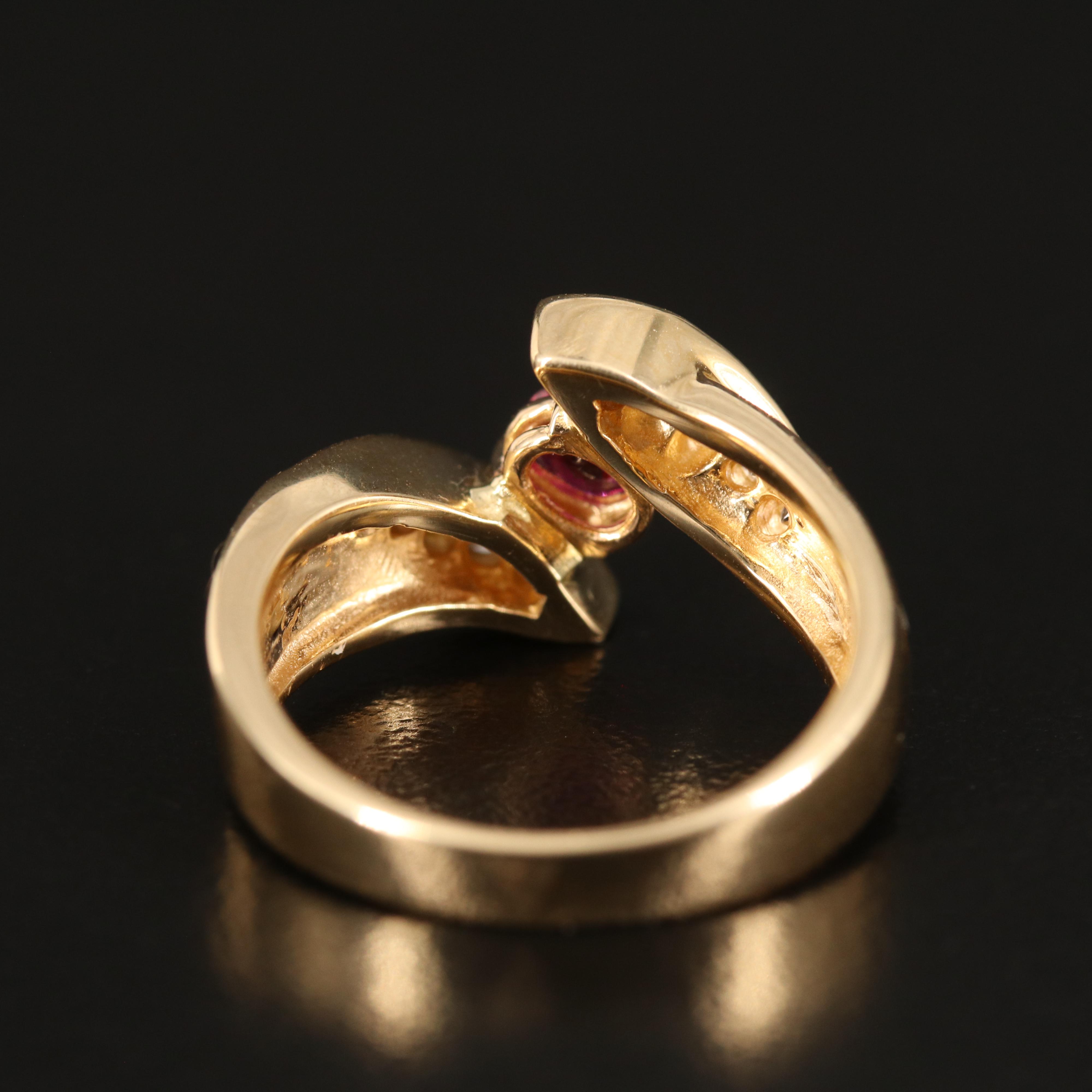 18K Ruby and Diamond Ring