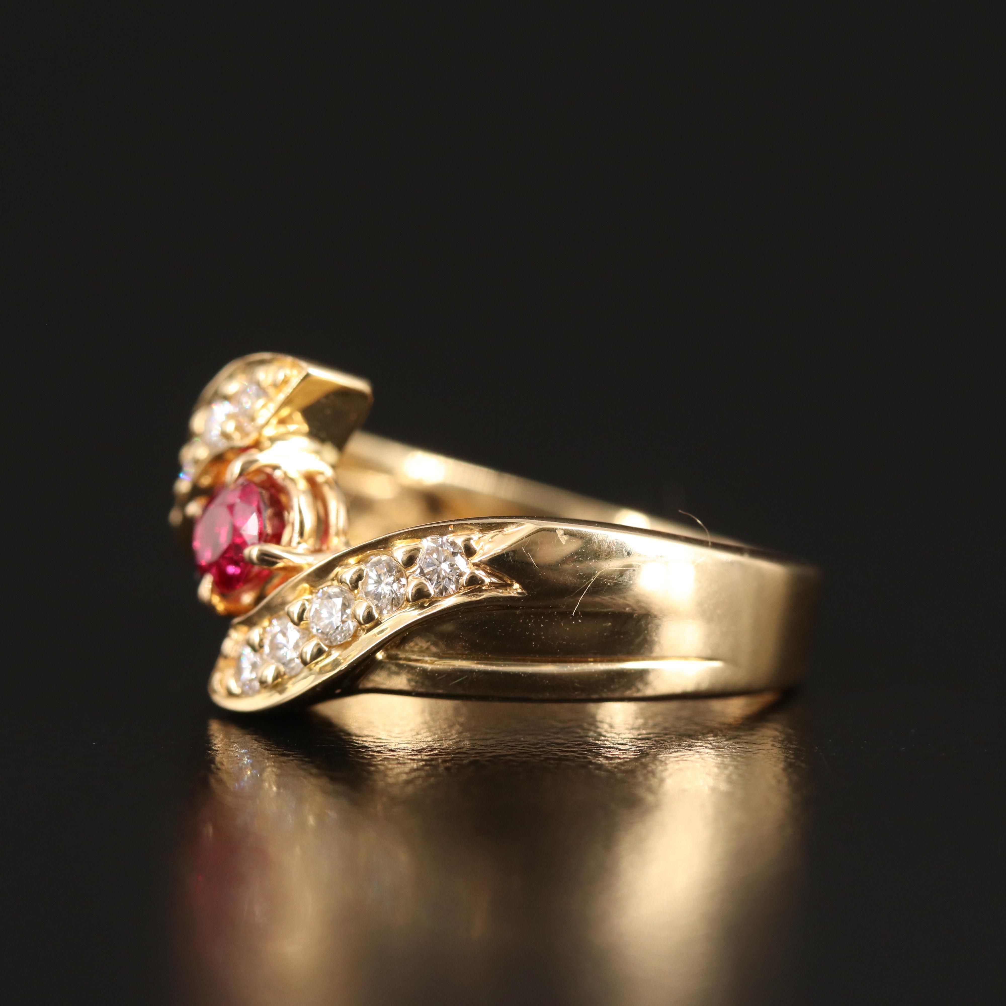 18K Ruby and Diamond Ring