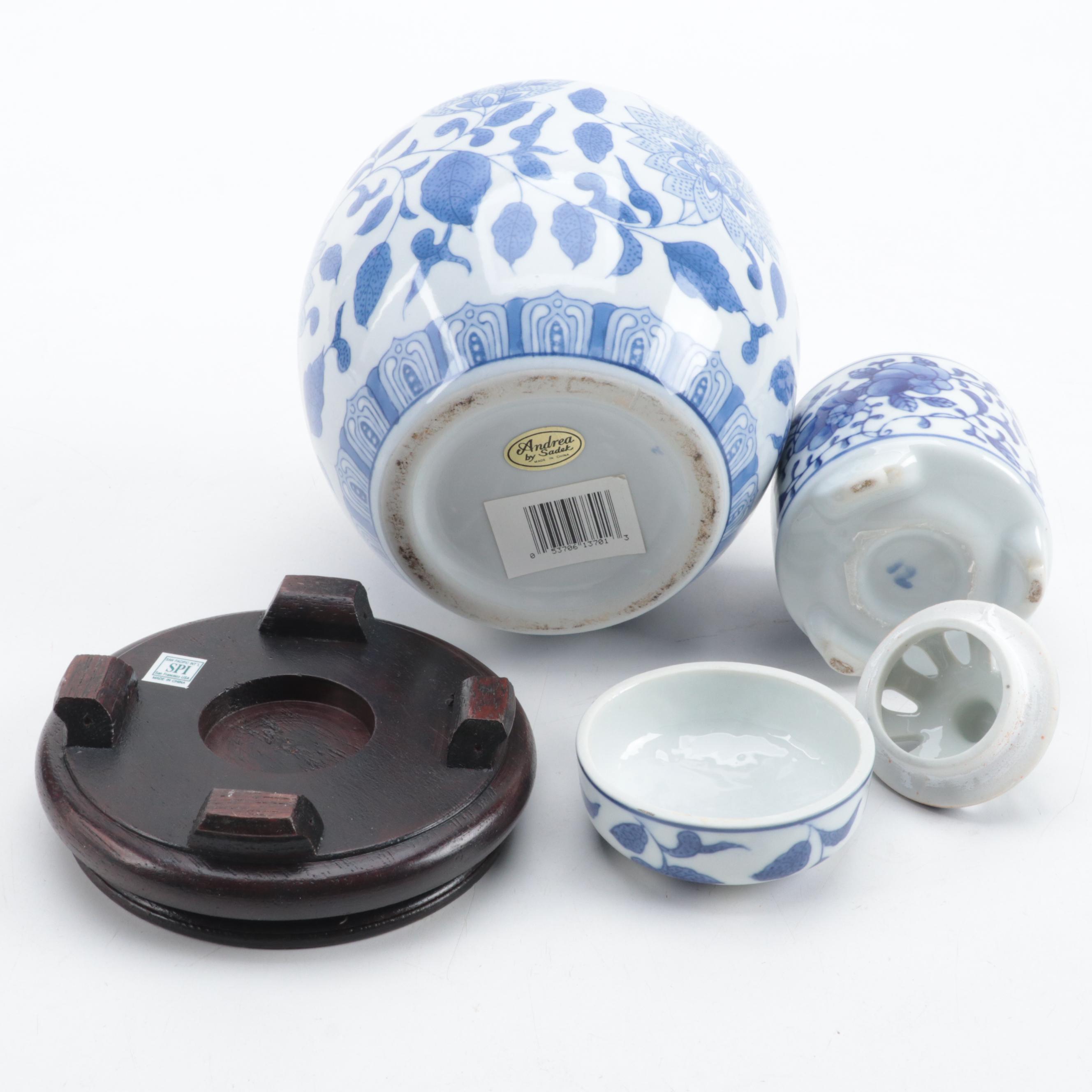 Chinese and Other Blue and White Porcelain Bowls and Décor