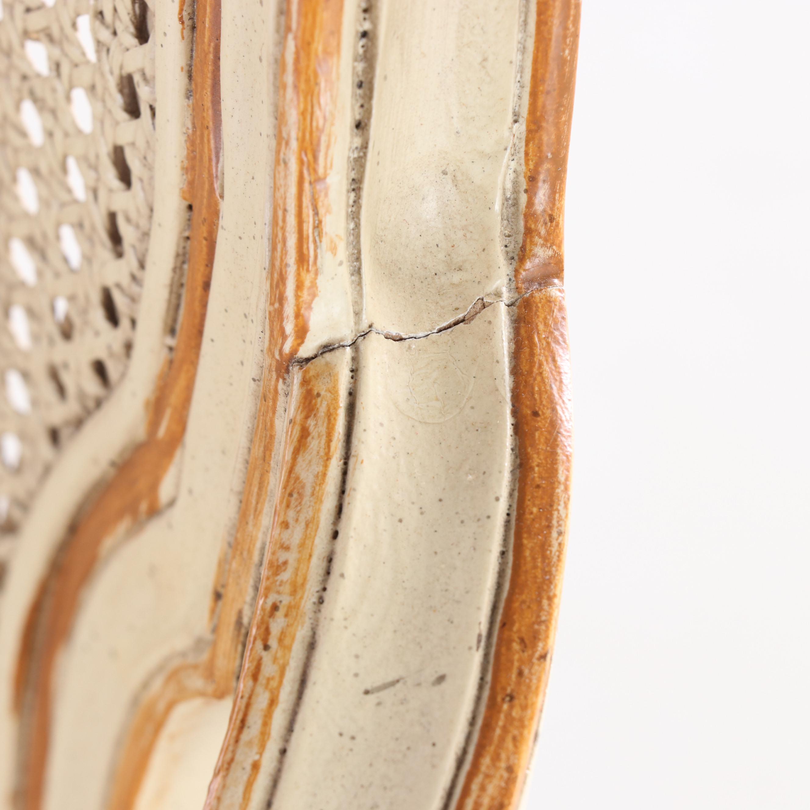 Bernhardt/Hibriten Louis XV Style Painted and Custom-Upholstered Fauteuil