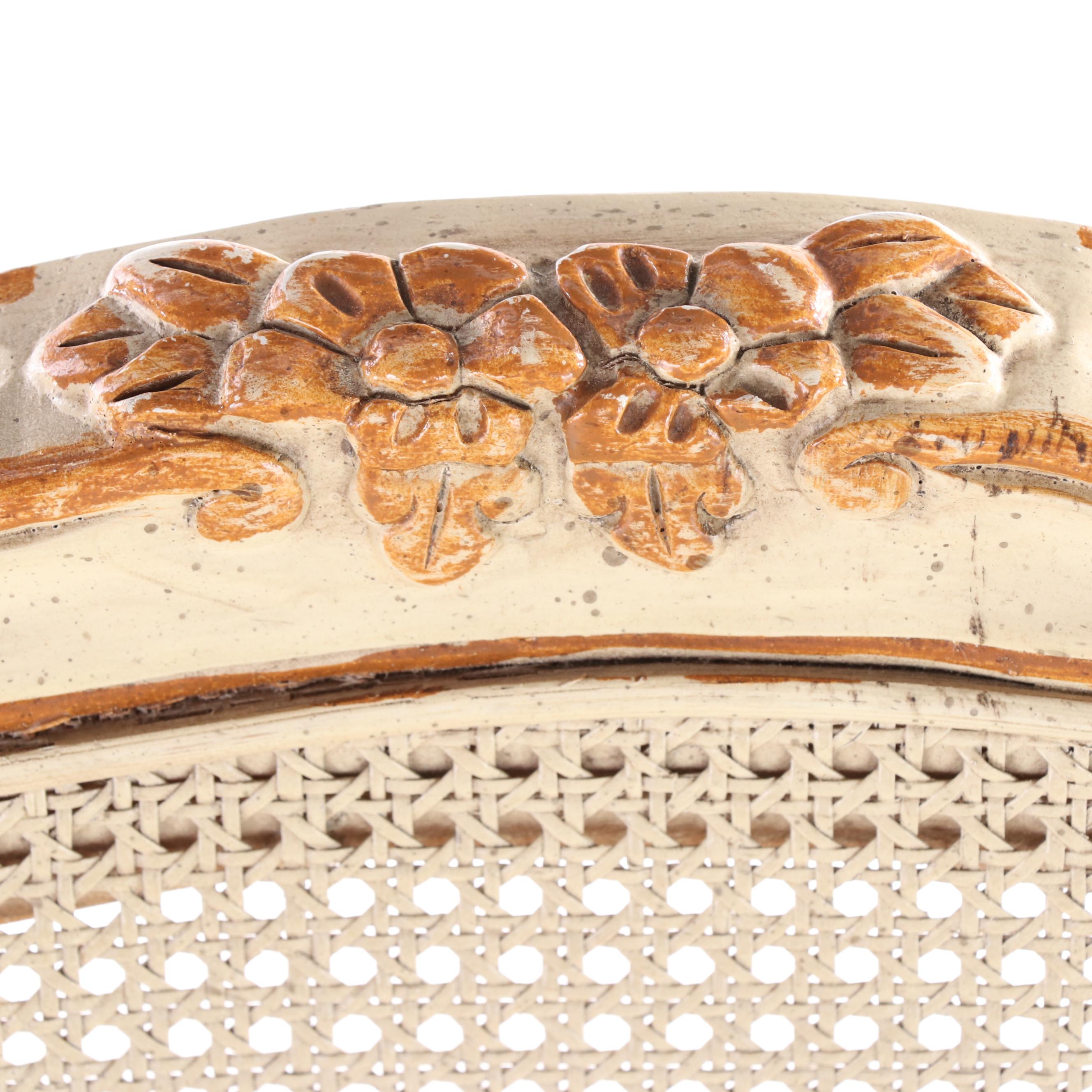 Bernhardt/Hibriten Louis XV Style Painted and Custom-Upholstered Fauteuil