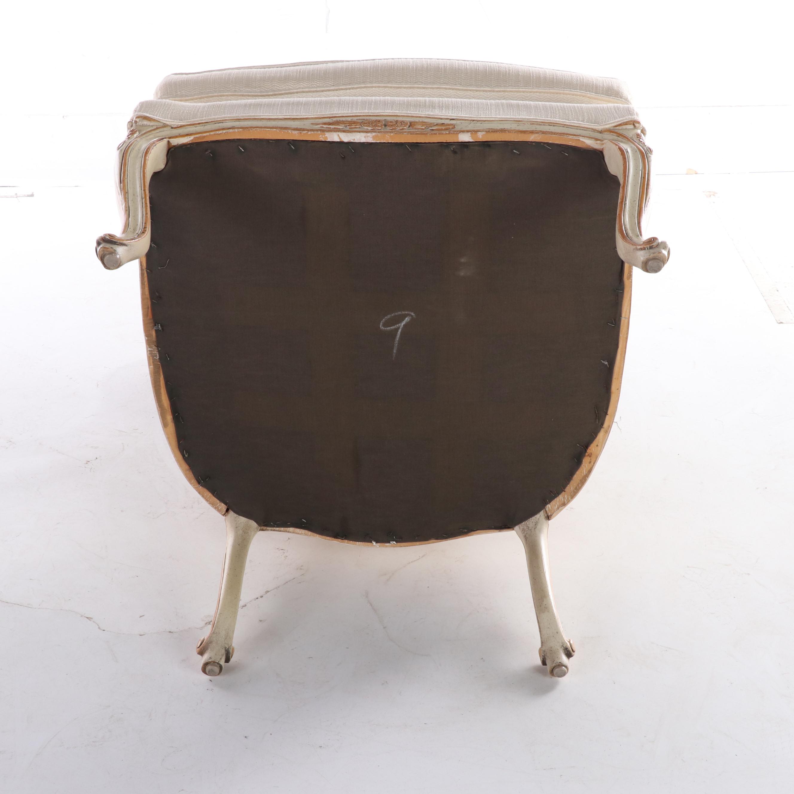 Bernhardt/Hibriten Louis XV Style Painted and Custom-Upholstered Fauteuil