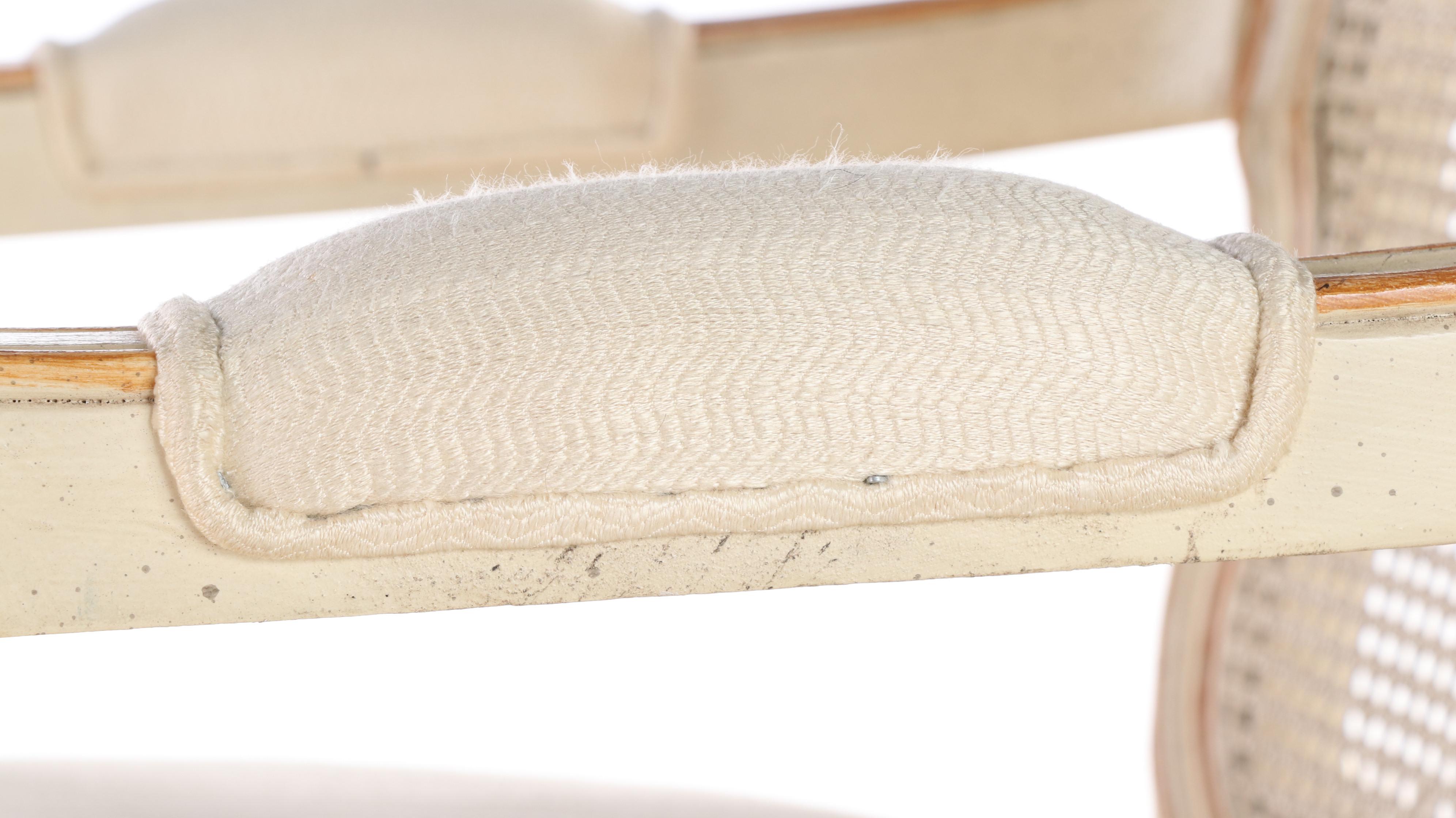 Bernhardt/Hibriten Louis XV Style Painted and Custom-Upholstered Fauteuil