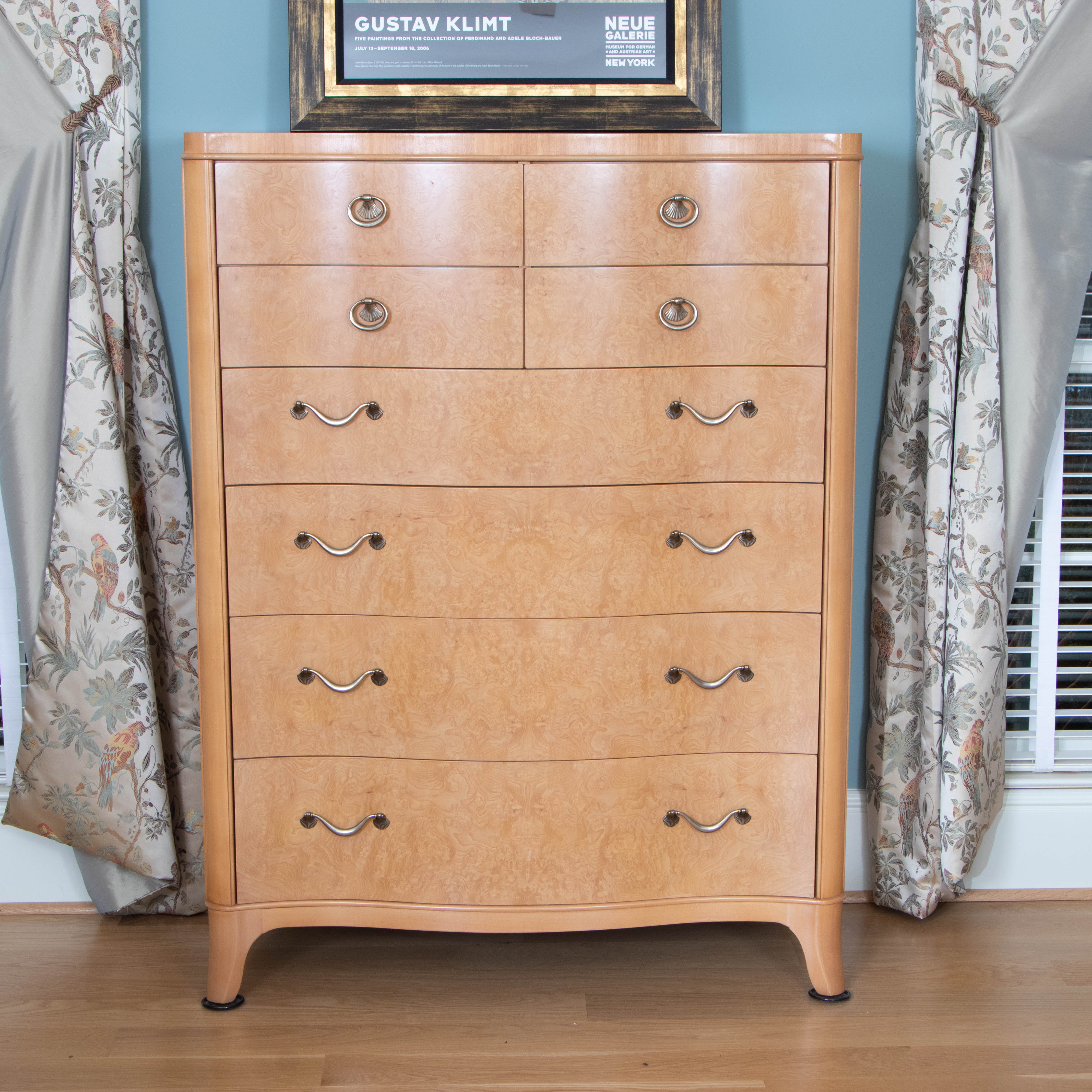 Thomasville "Bogart Luxe Collection" Art Deco Style Burl Wood Chest