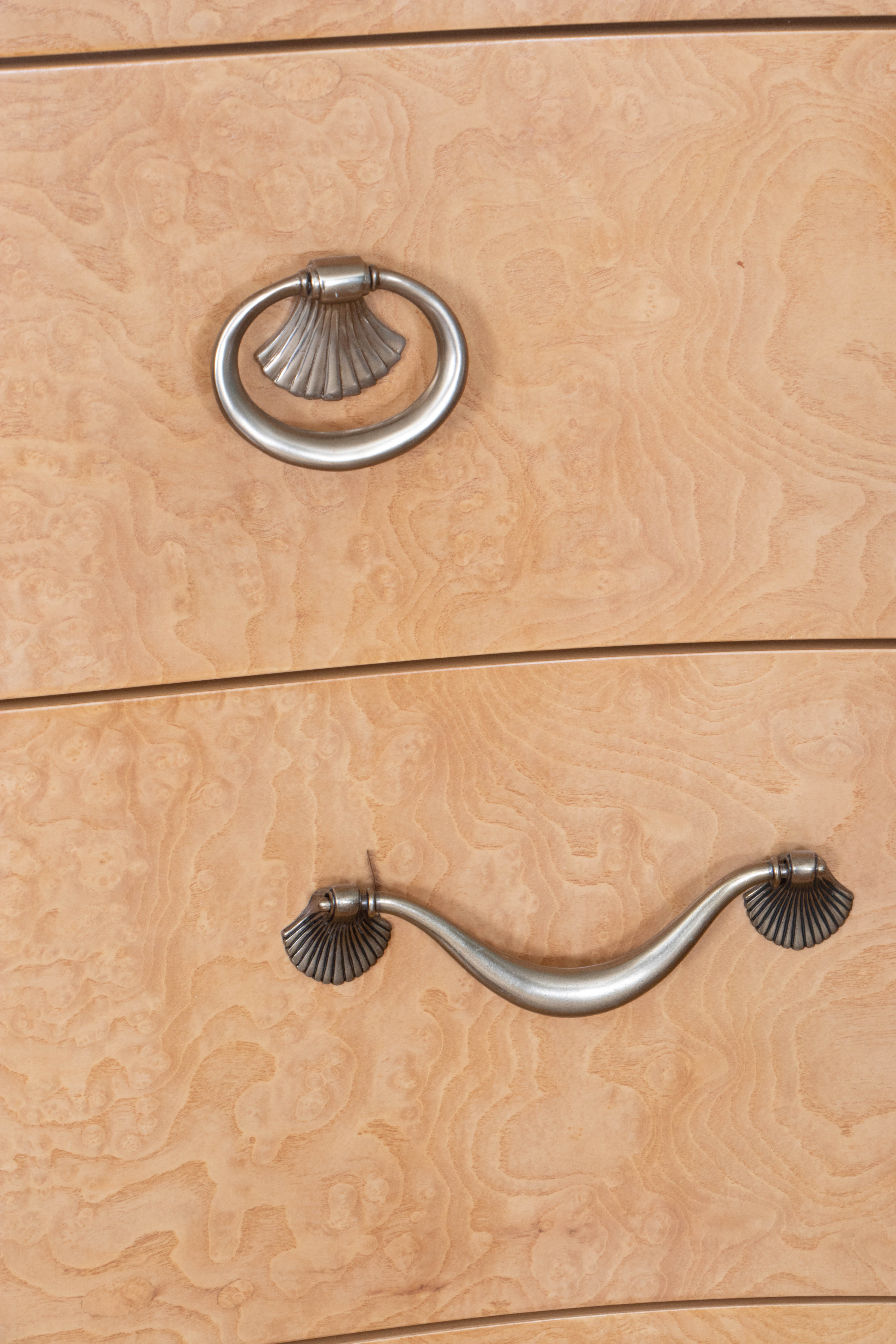 Thomasville "Bogart Luxe Collection" Art Deco Style Burl Wood Chest