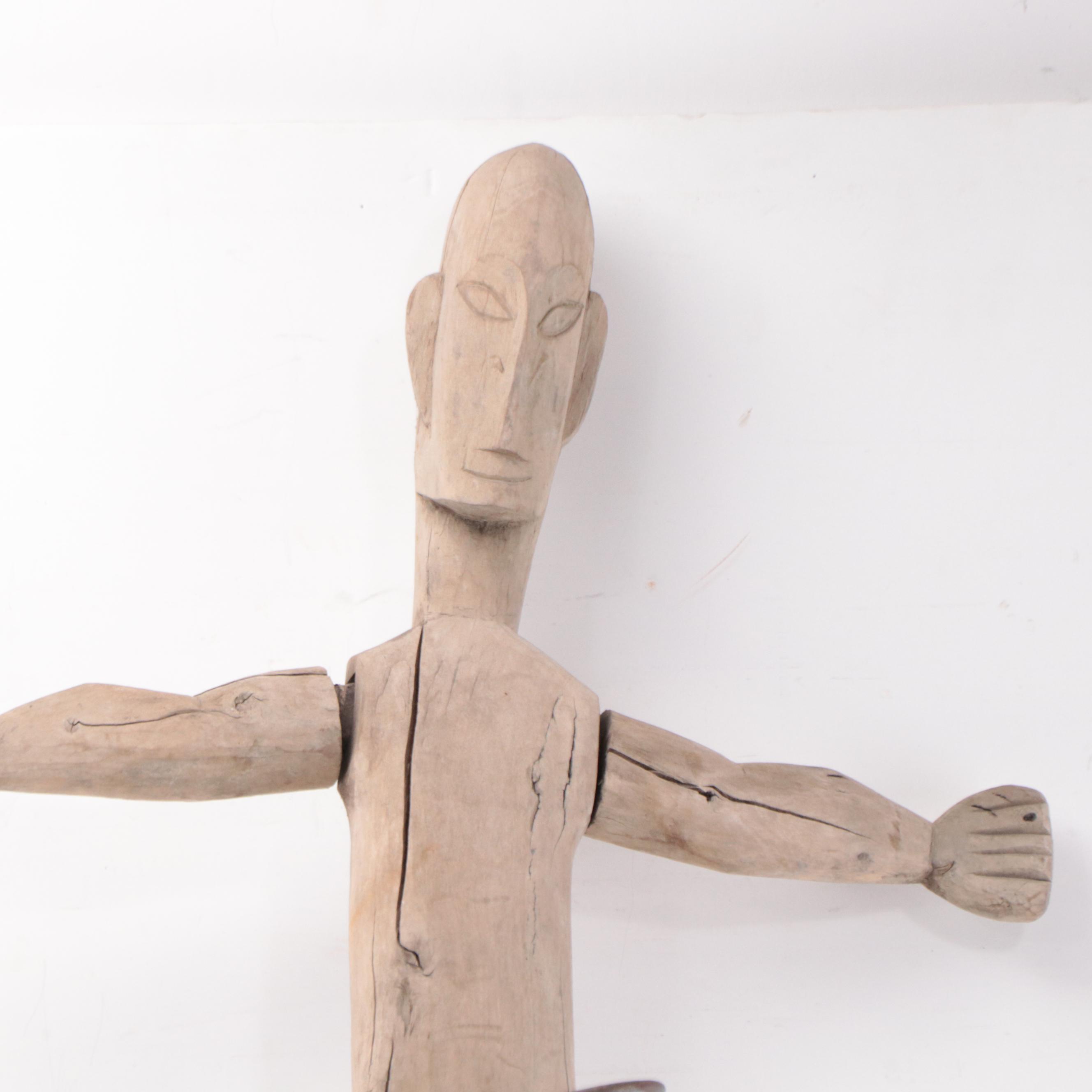 Bontoc Ifugao Pine "Dancing" Bulul Votive Holder