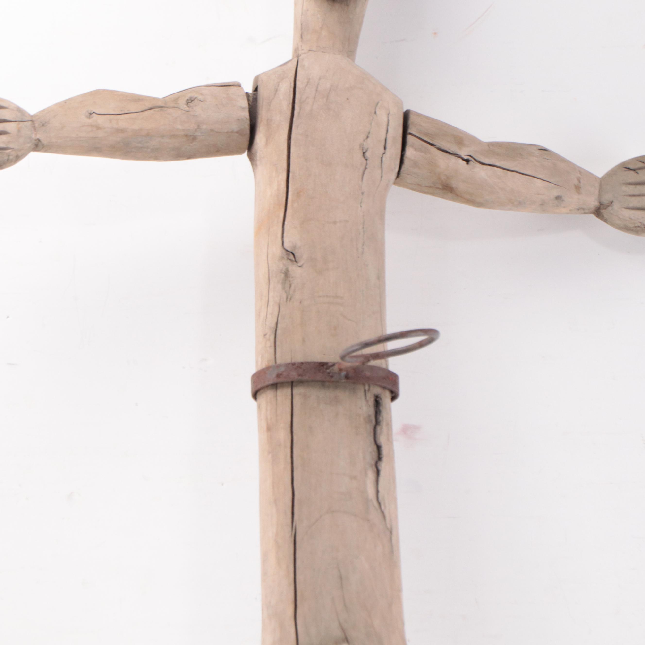 Bontoc Ifugao Pine "Dancing" Bulul Votive Holder