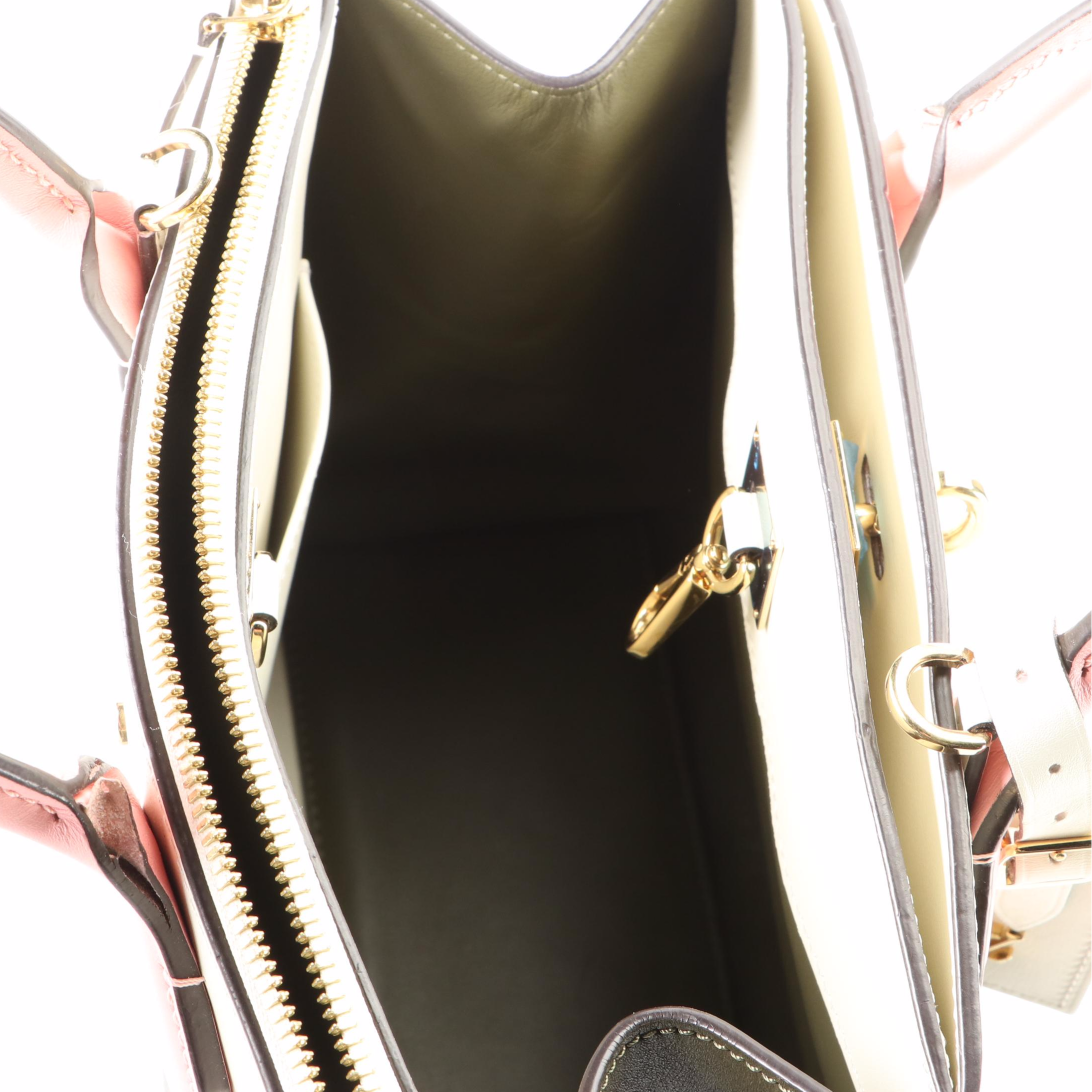 Louis Vuitton City Steamer PM Bag in Tri-Color Calfskin with Shoulder Strap