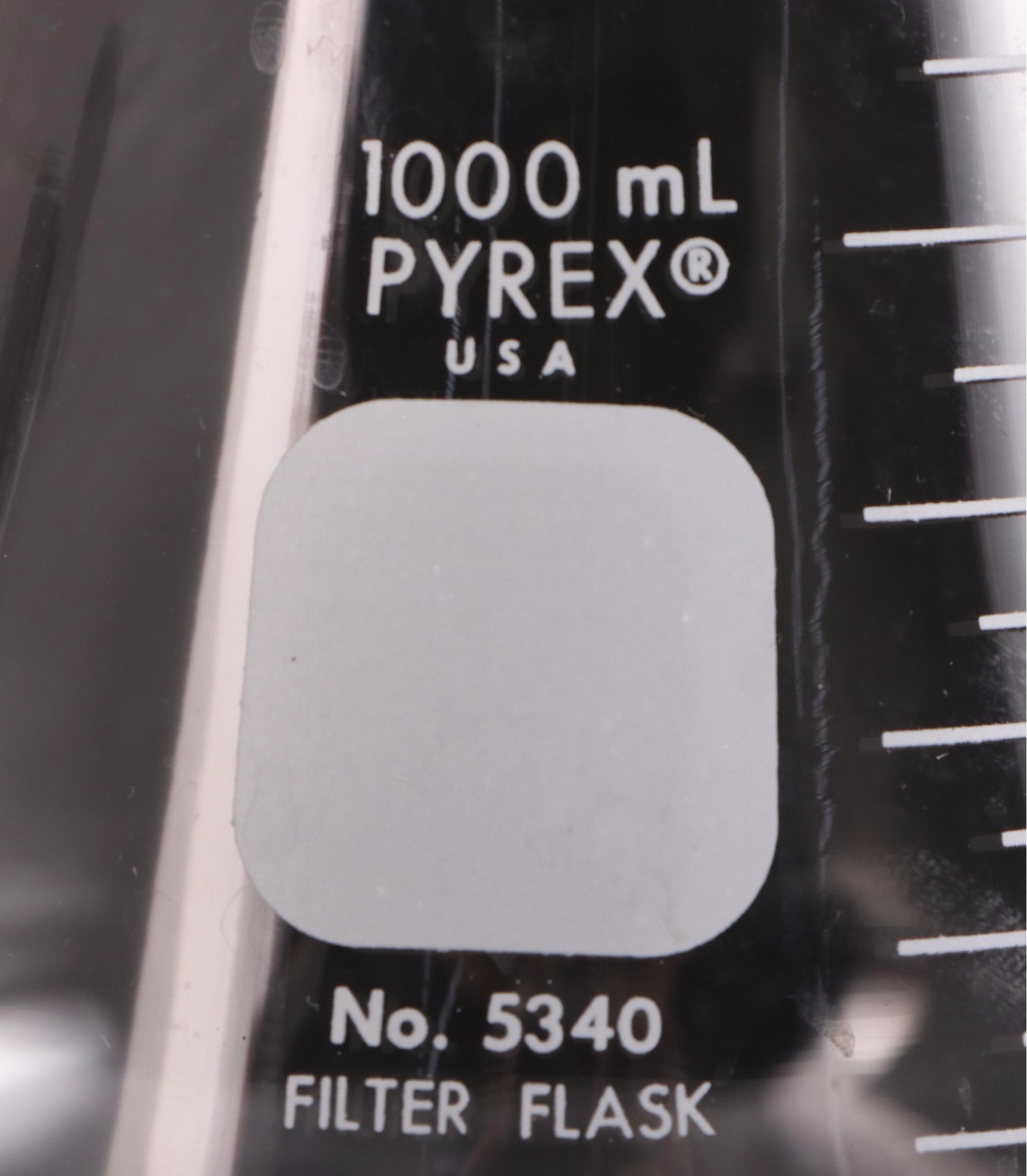Pyrex and Kimax Laboratory Glass Filter Flasks with Rubber Tube