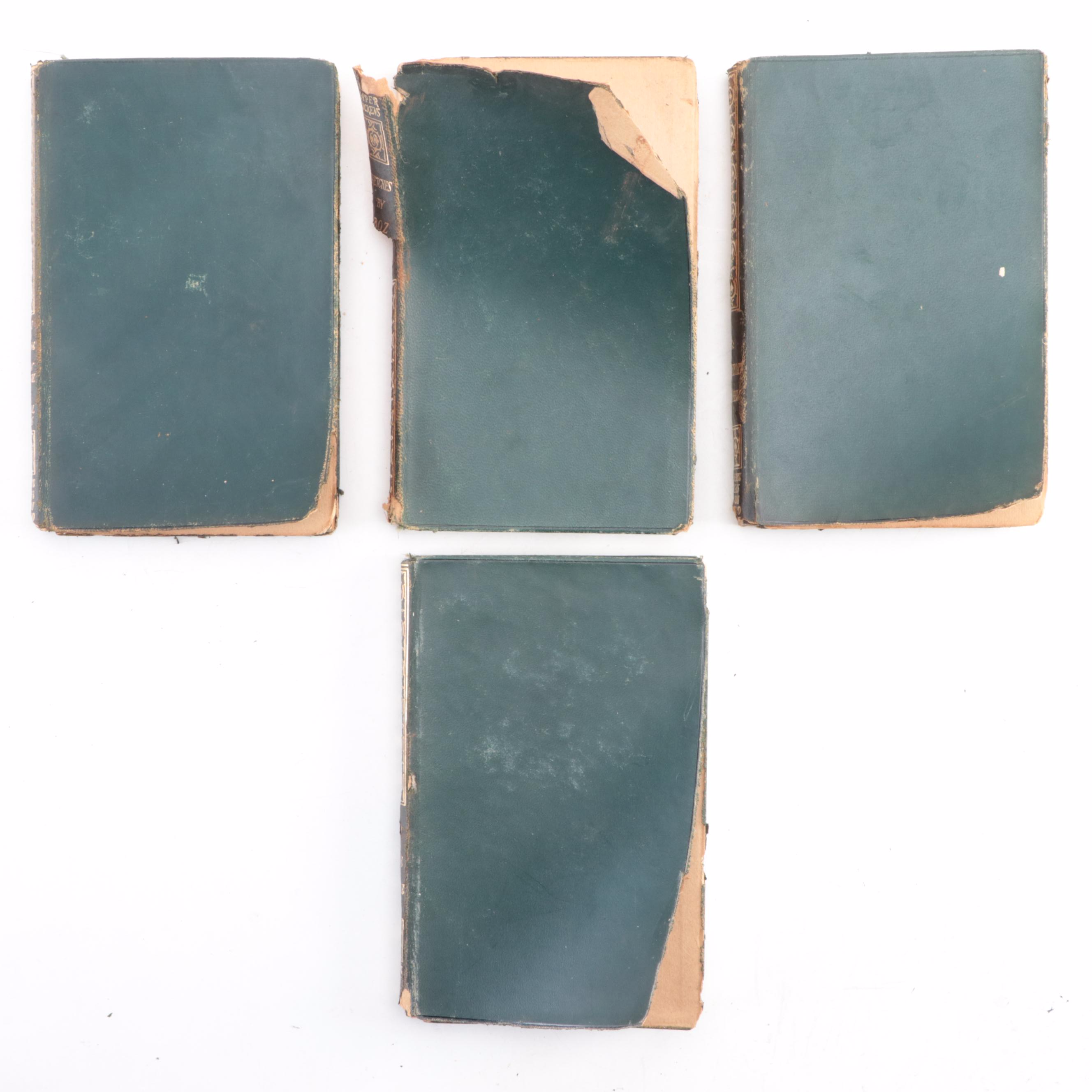 Illustrated "The Oxford India Paper Dickens" Partial Set, Early 20th Century