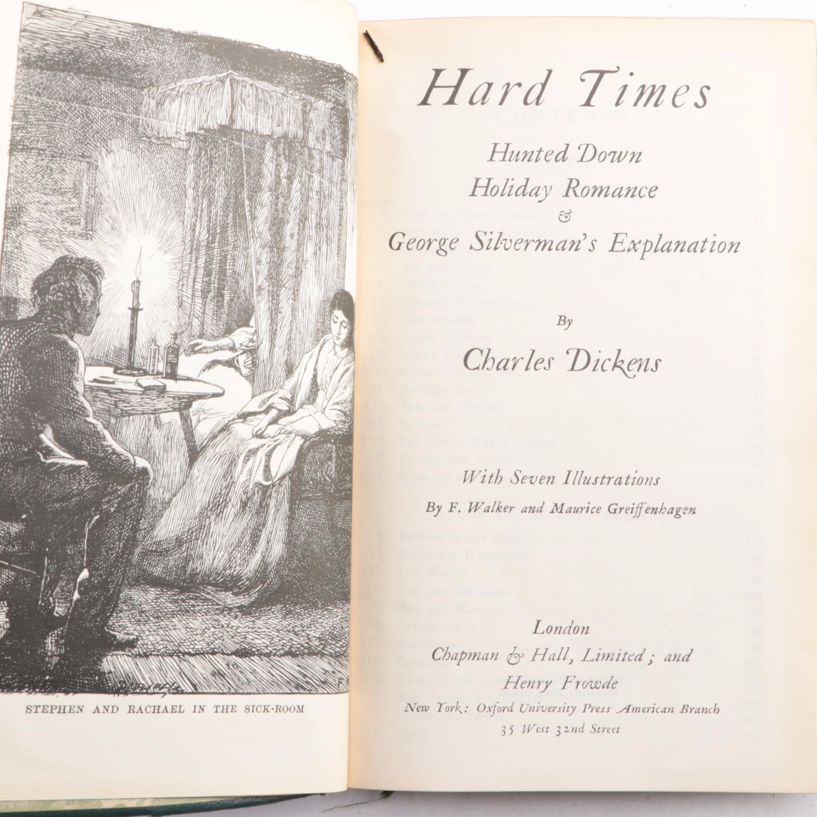 Illustrated "The Oxford India Paper Dickens" Partial Set, Early 20th Century