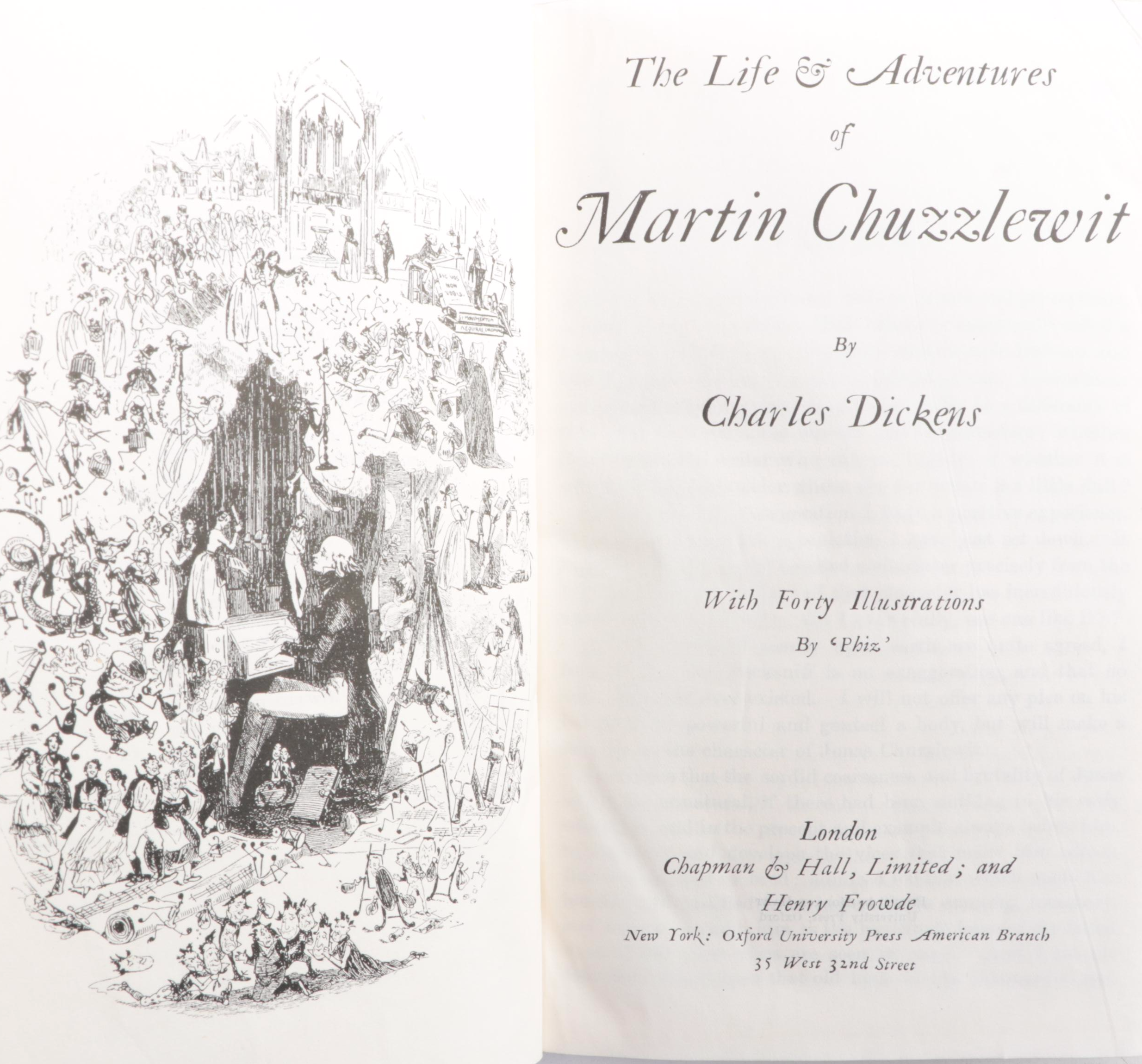 Illustrated "The Oxford India Paper Dickens" Partial Set, Early 20th Century